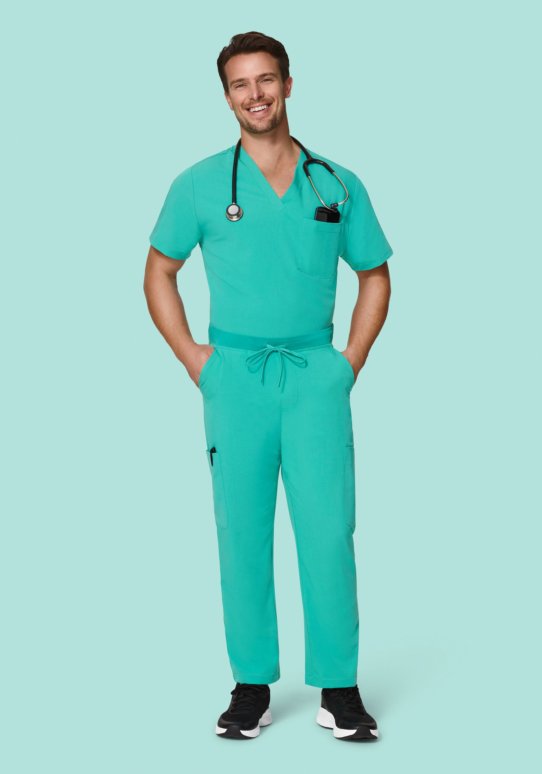 Two Pocket Top Surgical Green