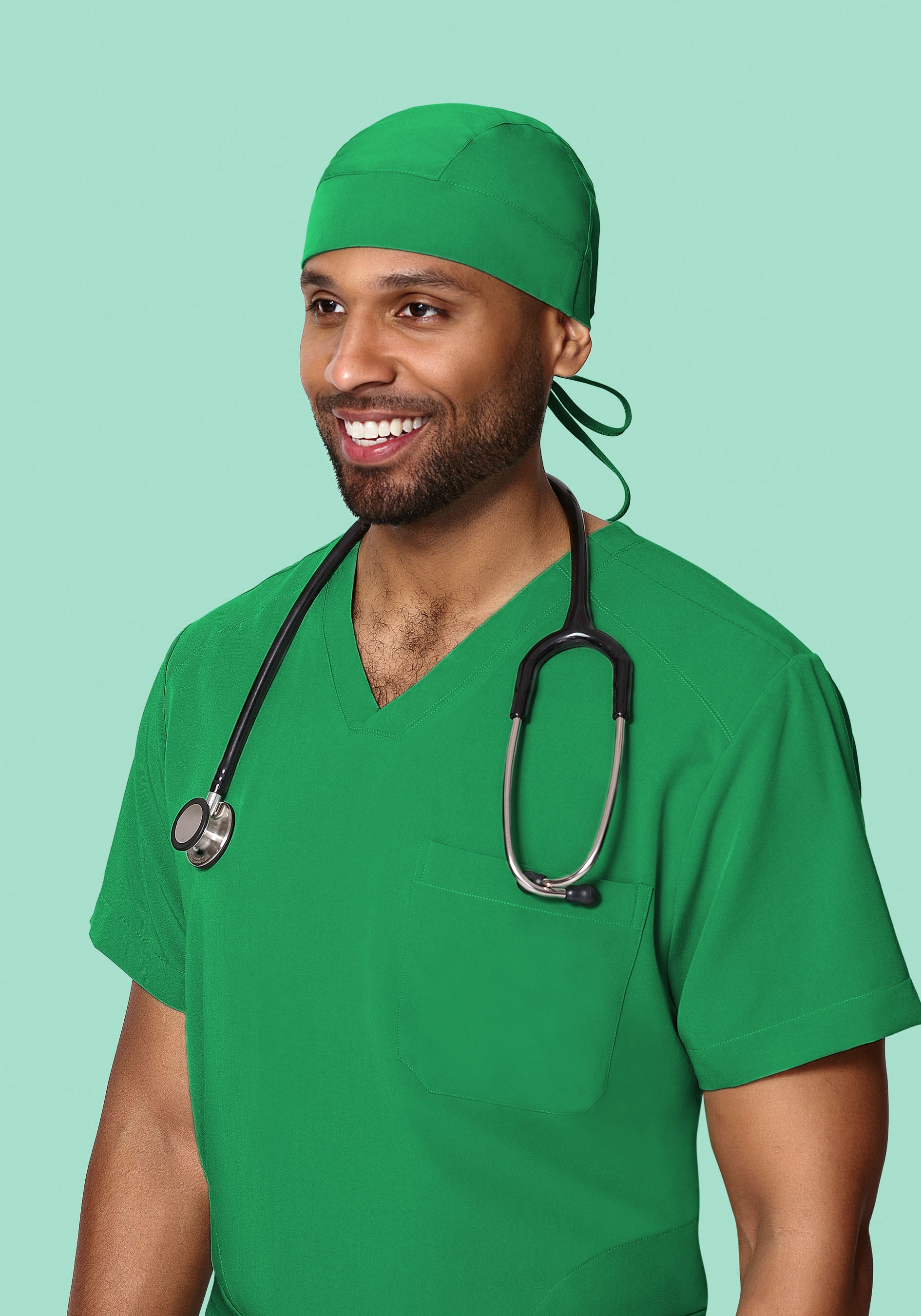 Contemporary Scrub Cap Emerald