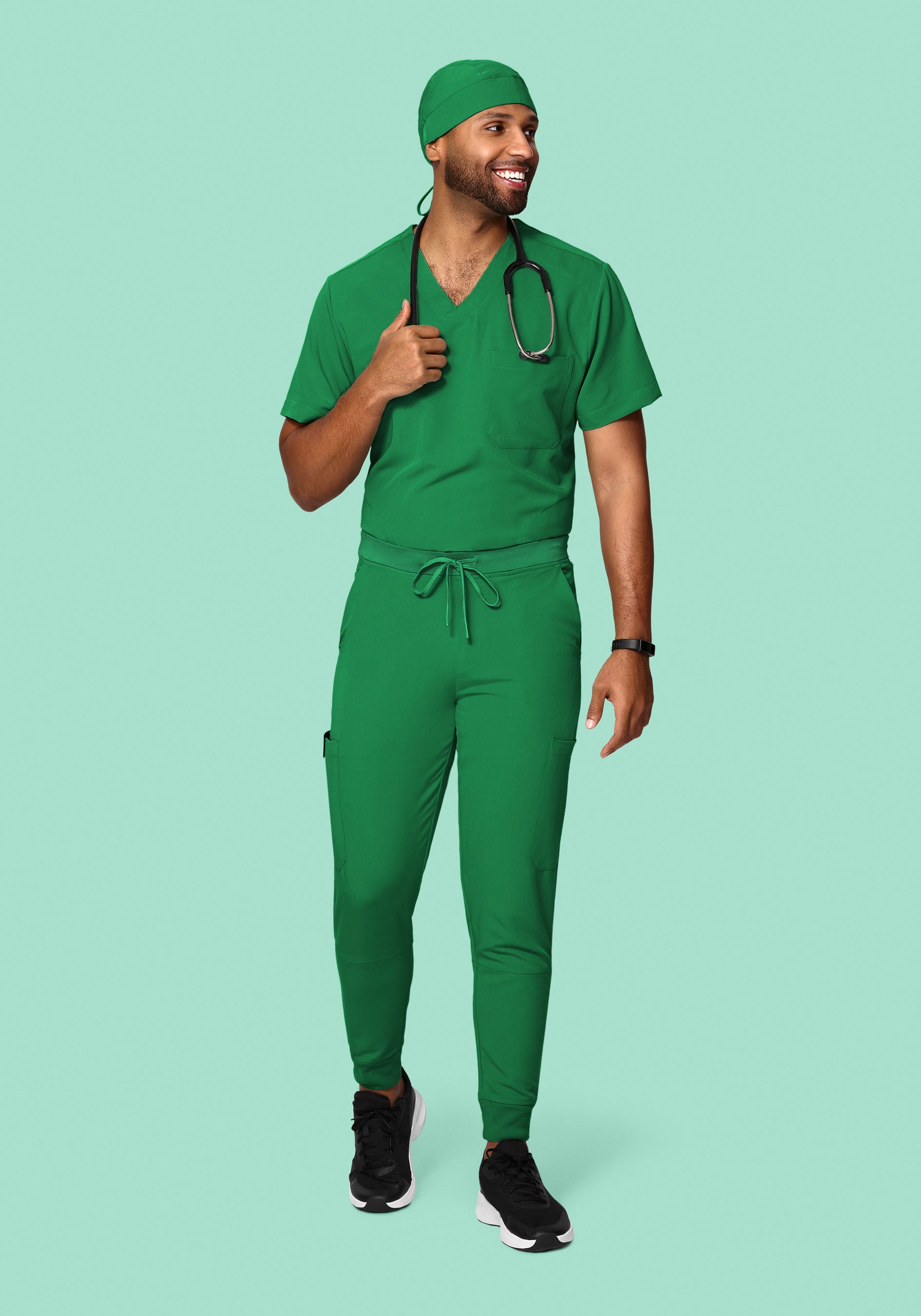 Contemporary Scrub Cap Emerald