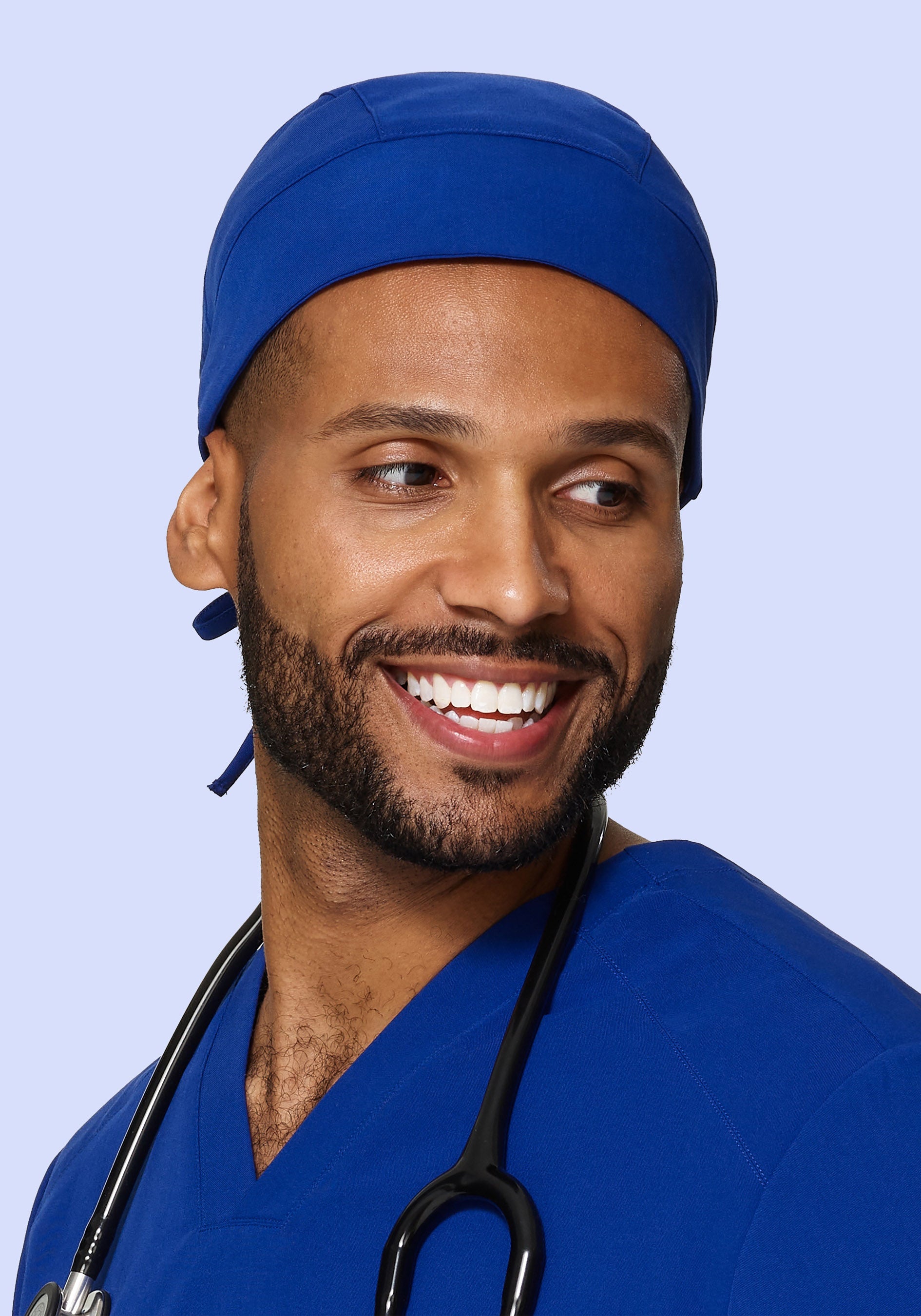 Contemporary Scrub Cap Galaxy Blue