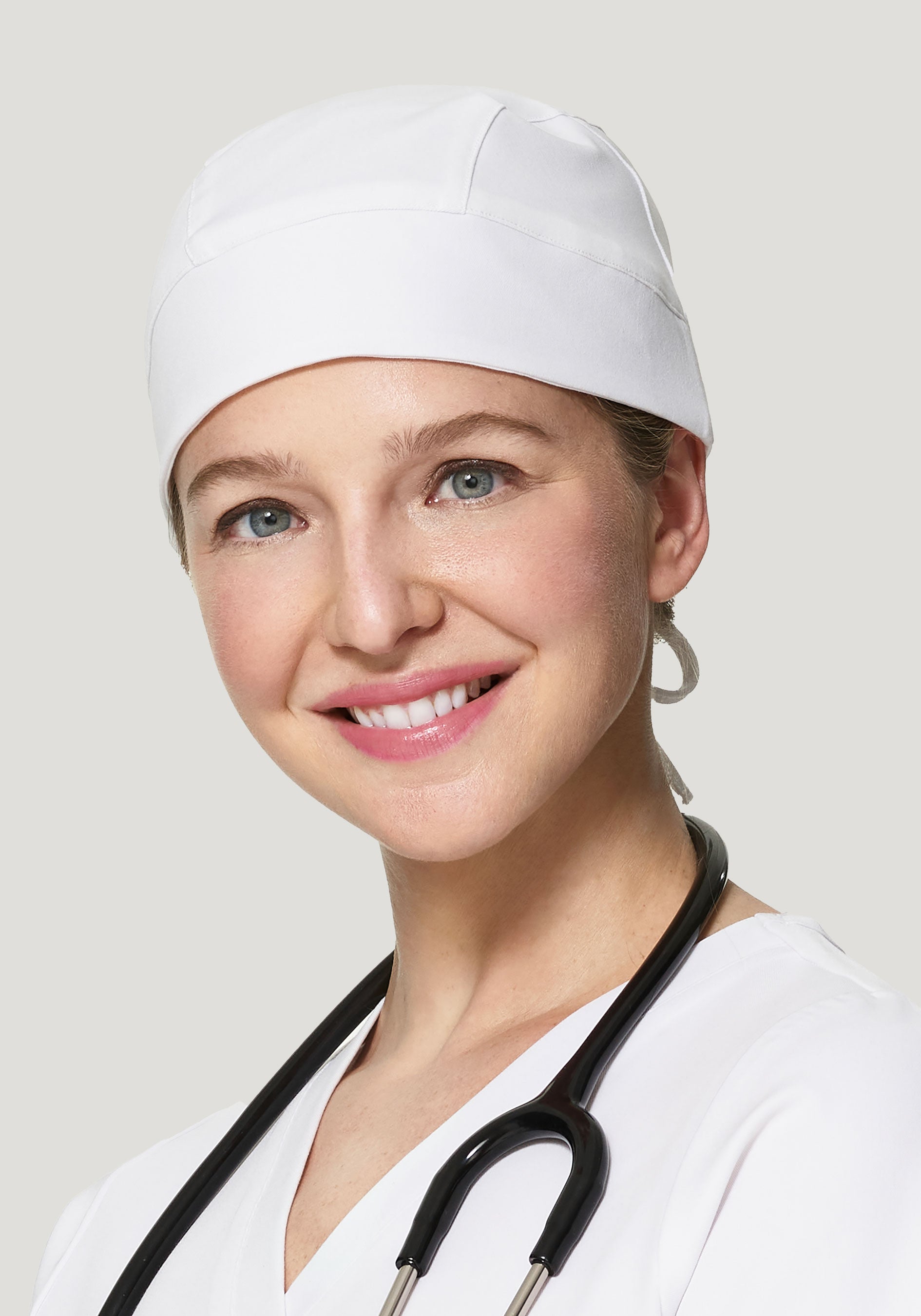 Contemporary Scrub Cap White