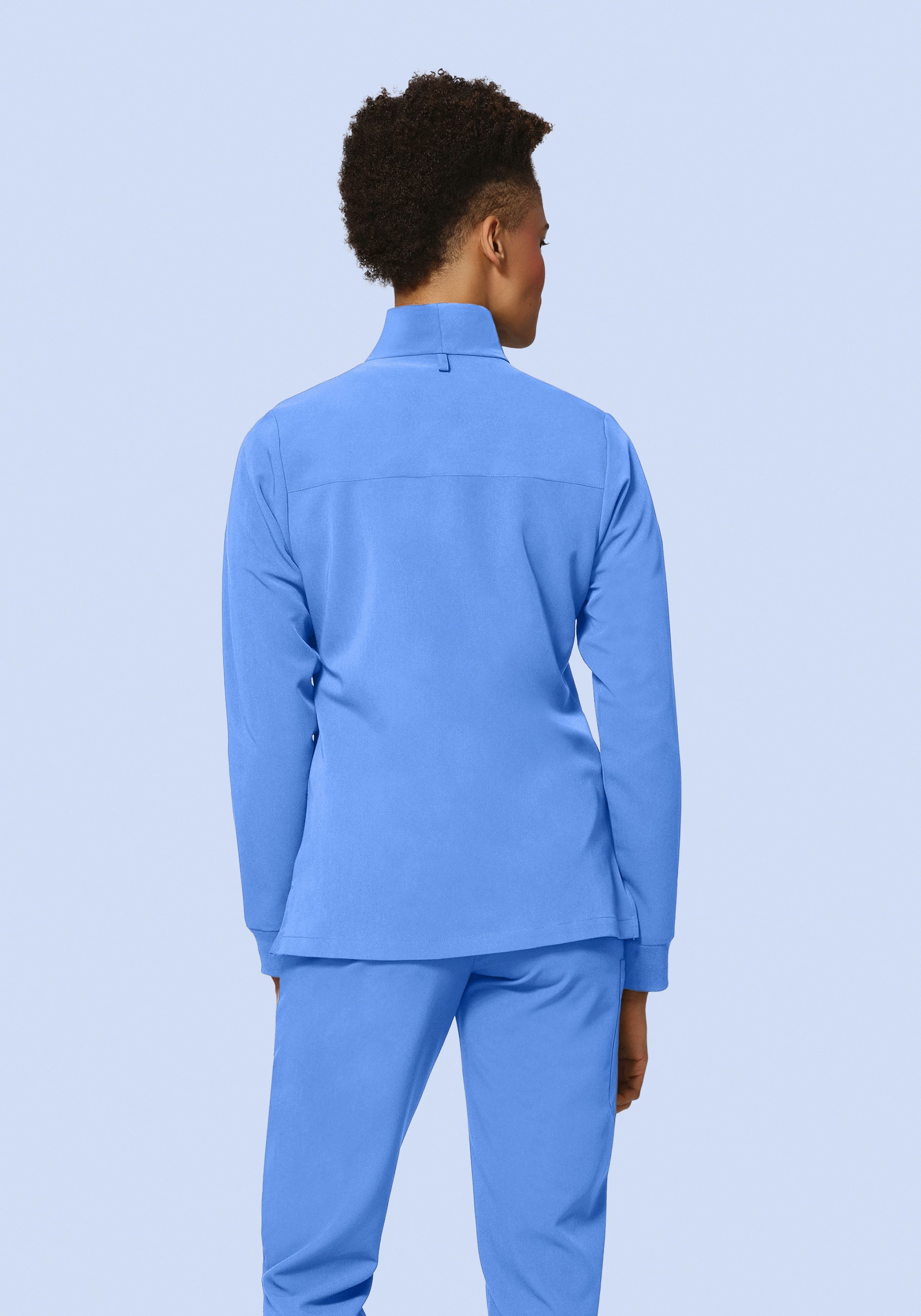 Women's Modern Scrub Jacket Ceil Blue
