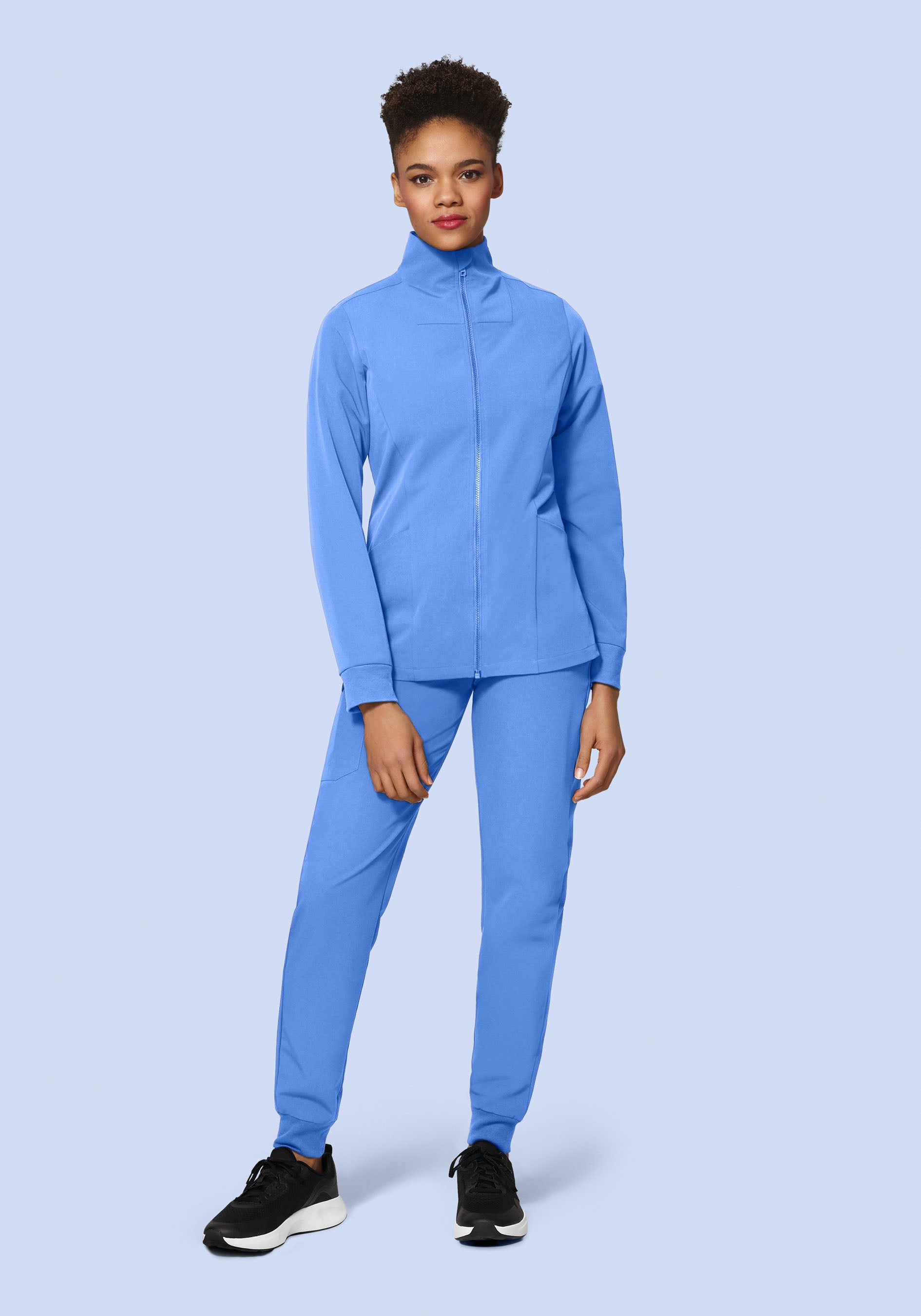 Women's Modern Scrub Jacket Ceil Blue