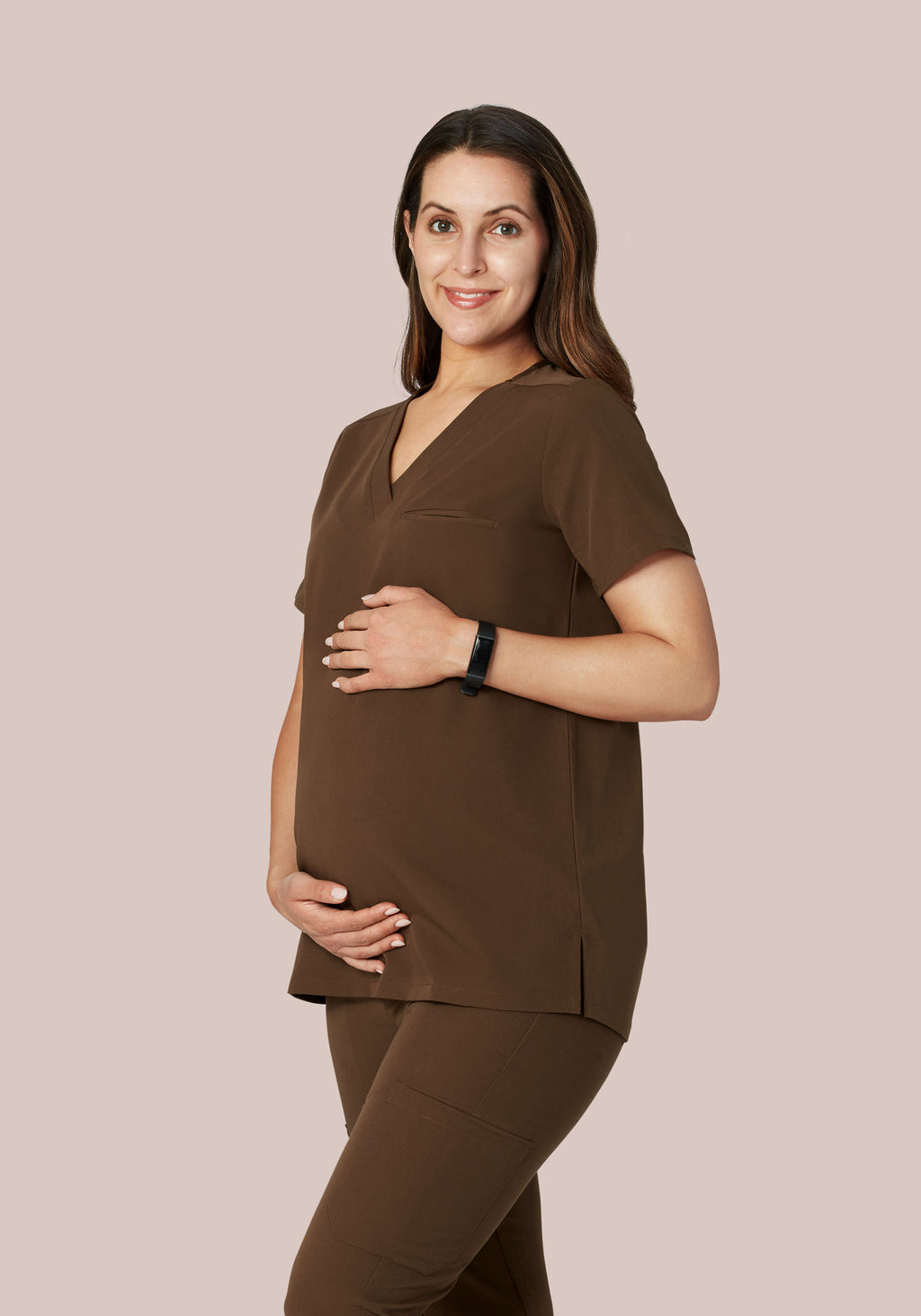 New* Chocolate Brown Career Maternity Pants by Olian Maternity (Size Small)  - Motherhood Closet - Maternity Consignment