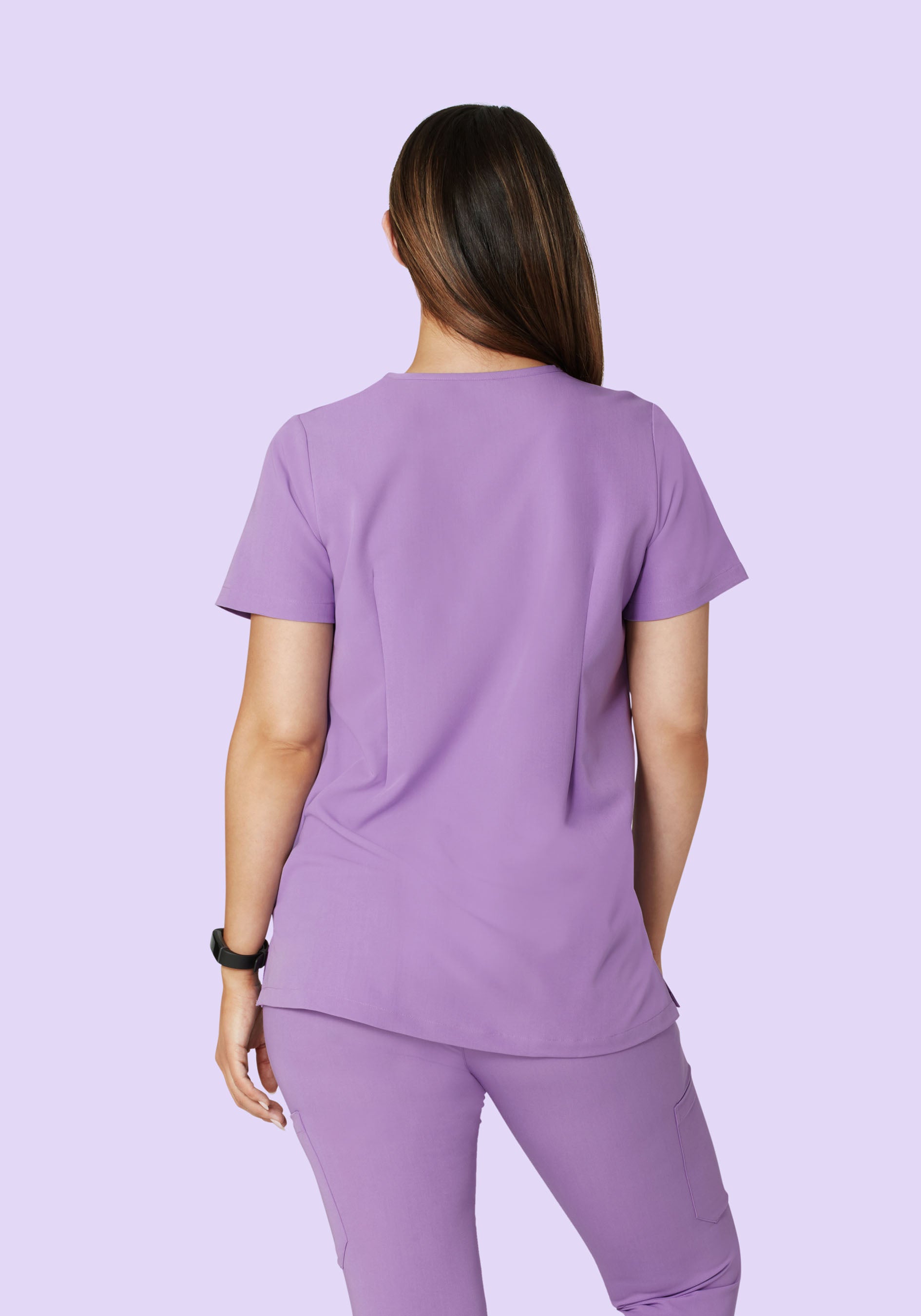 Maternity One Pocket Top Lavender