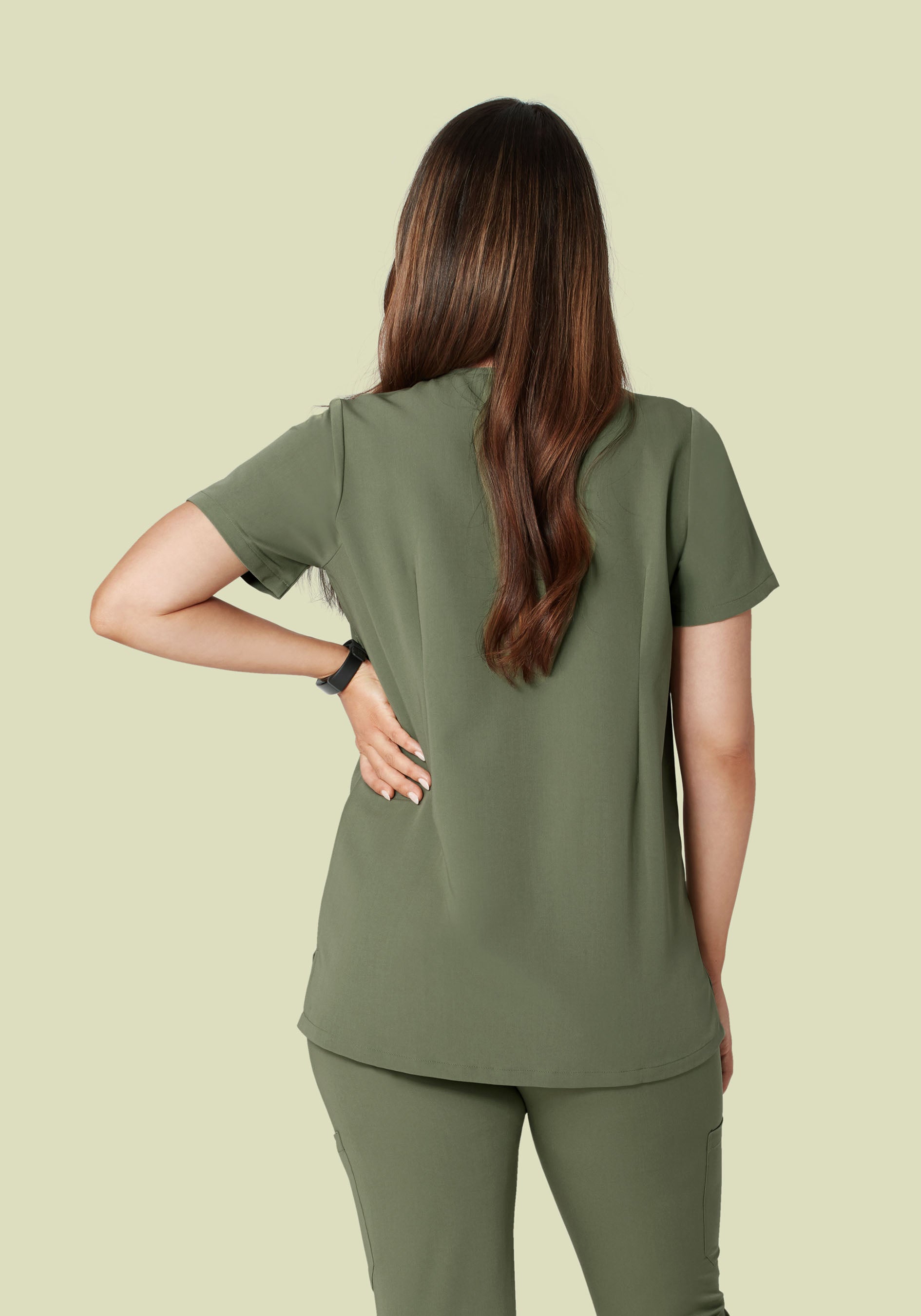 Maternity One Pocket Top Sage