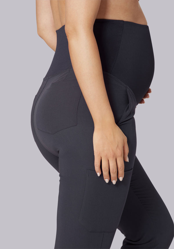 Maternity One Pocket Top Pewter