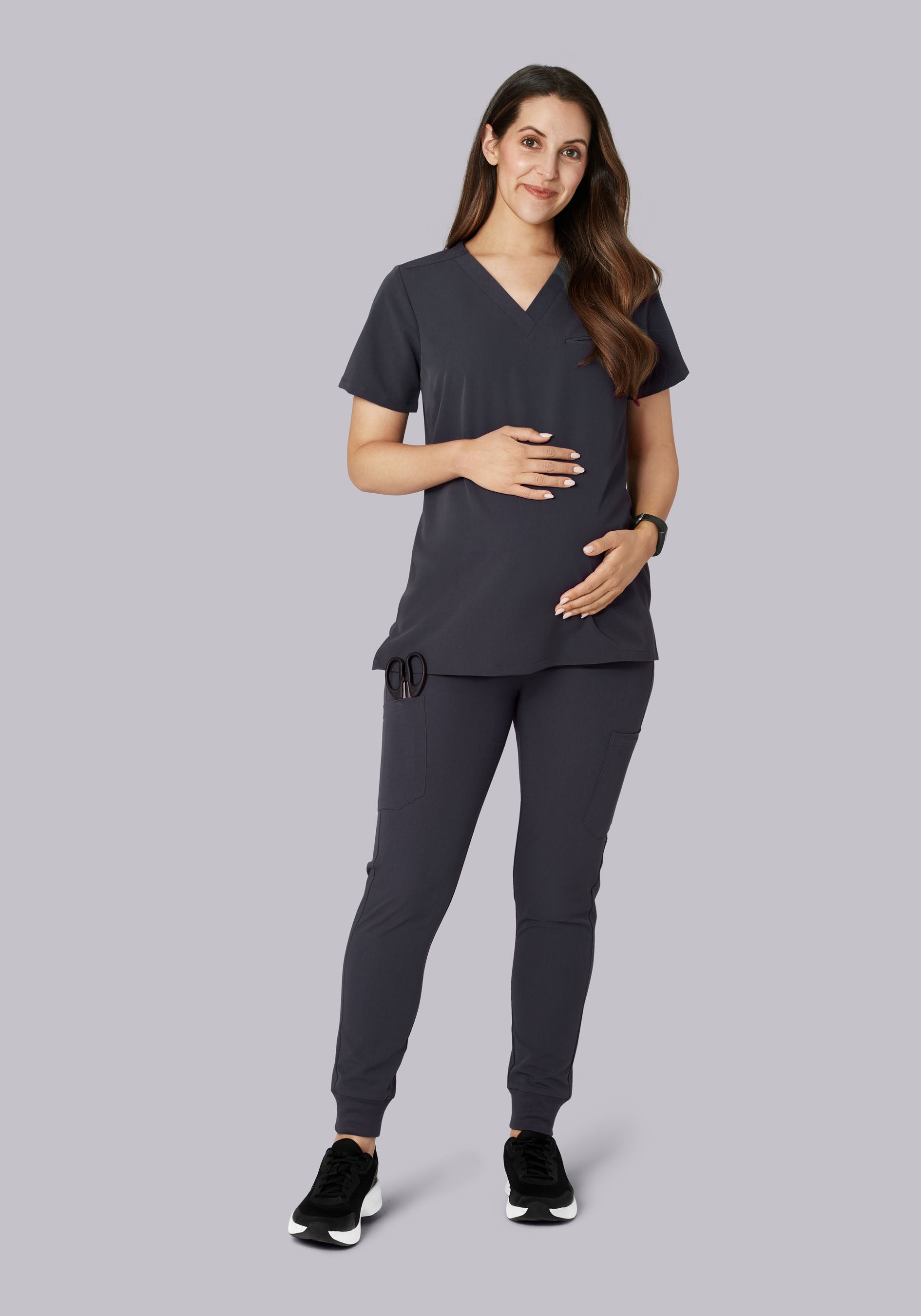 Maternity Joggers Pewter – Mandala Scrubs