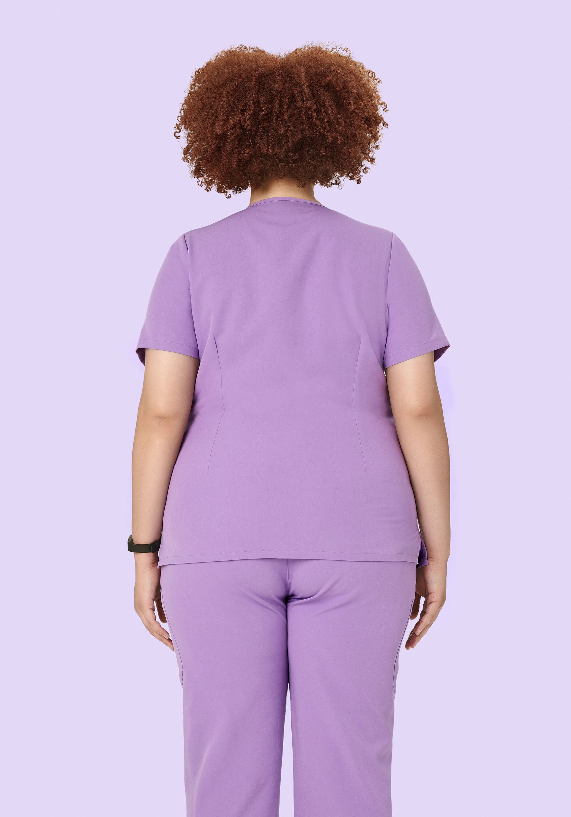 5 Pocket Notch Neck Top Lavender