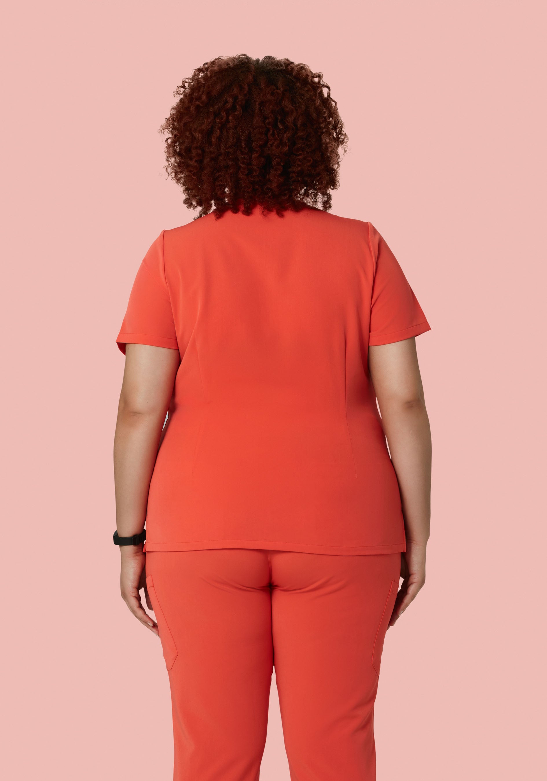 5 Pocket Notch Neck Top Terracotta
