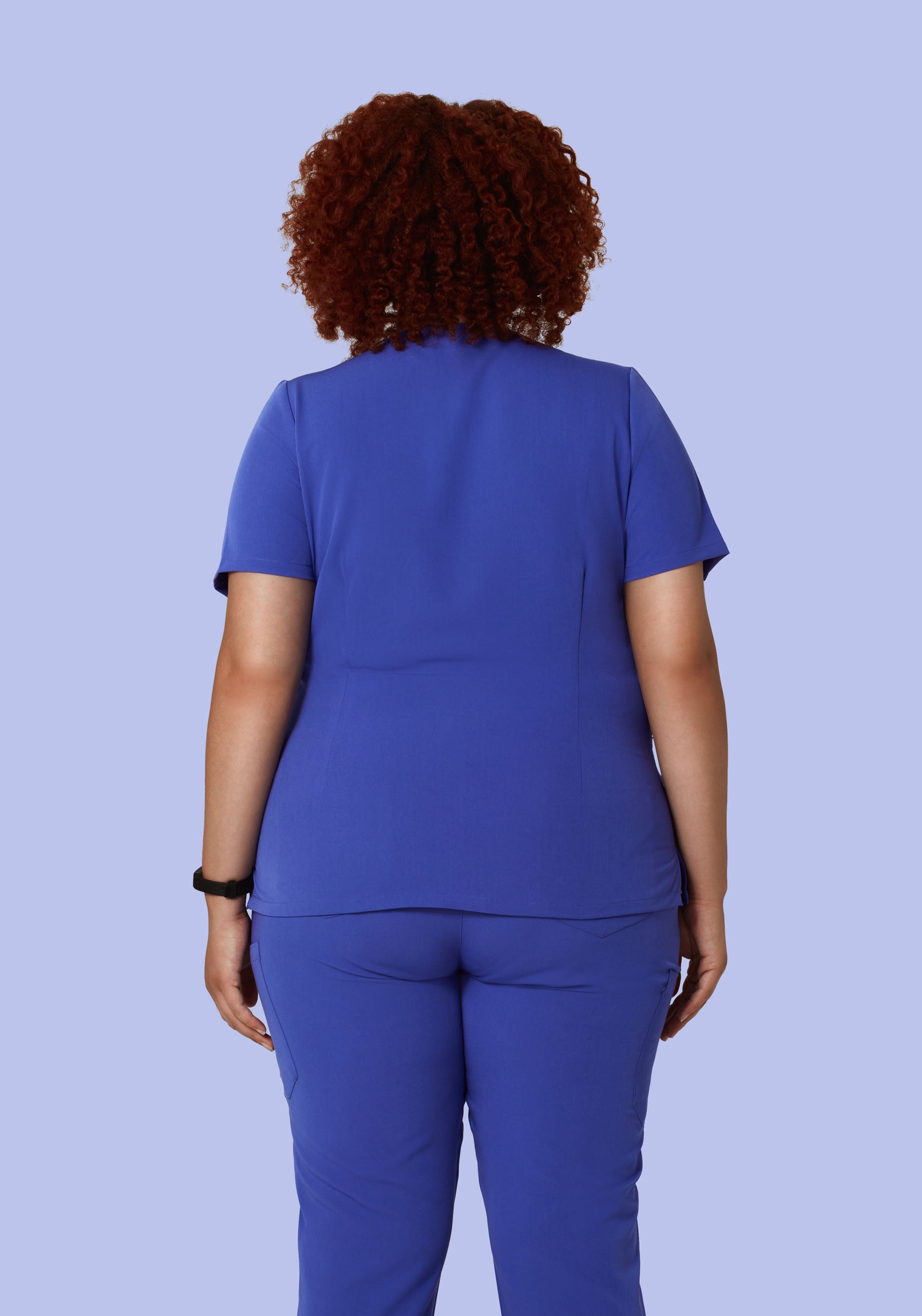 5 Pocket Notch Neck Top Very Peri