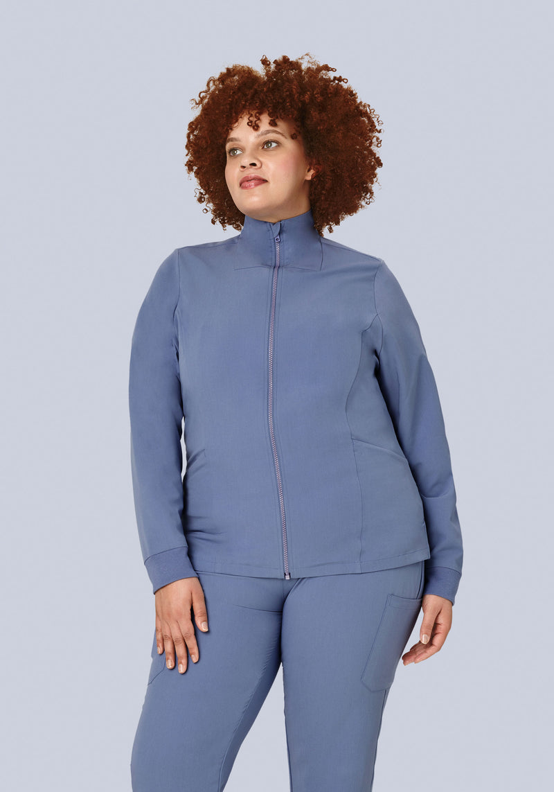 Women's Modern Scrub Jacket Periwinkle