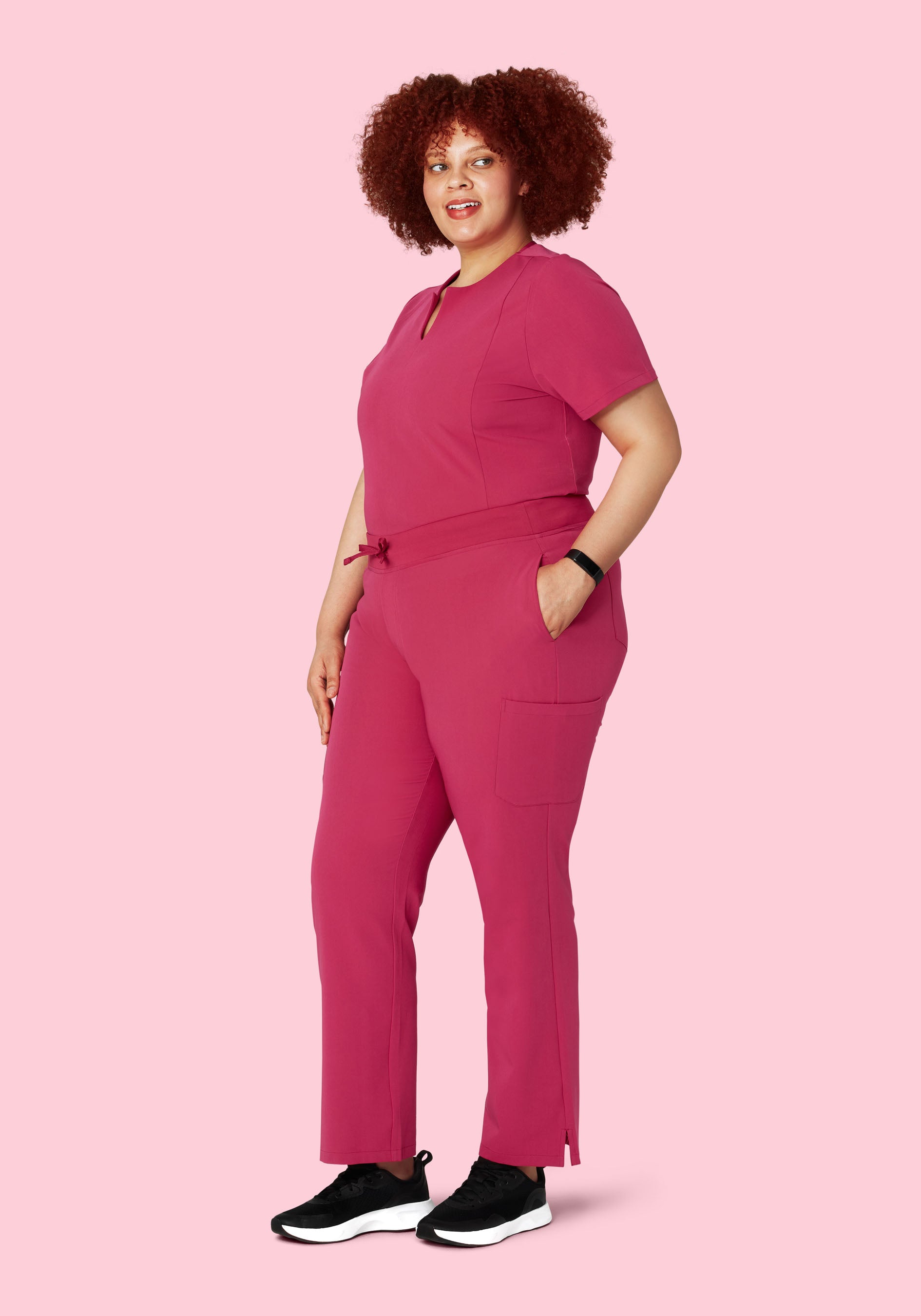 9 Pocket Cargo Pants Deep Magenta