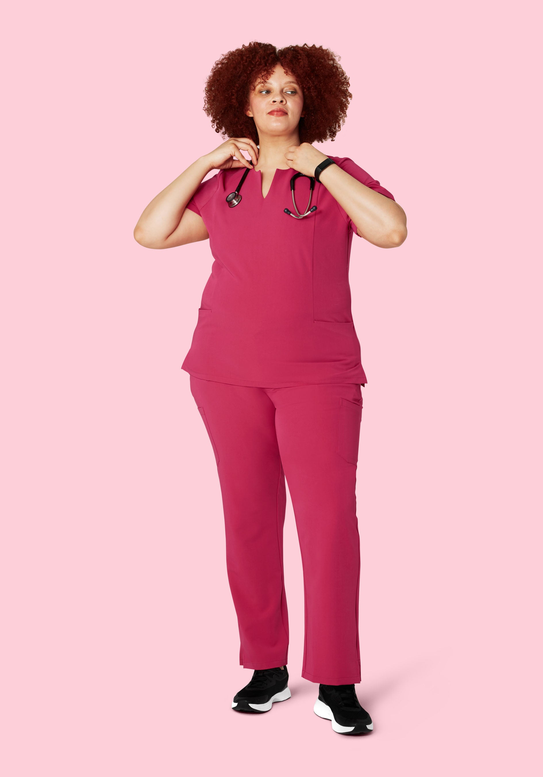 9 Pocket Cargo Pants Deep Magenta