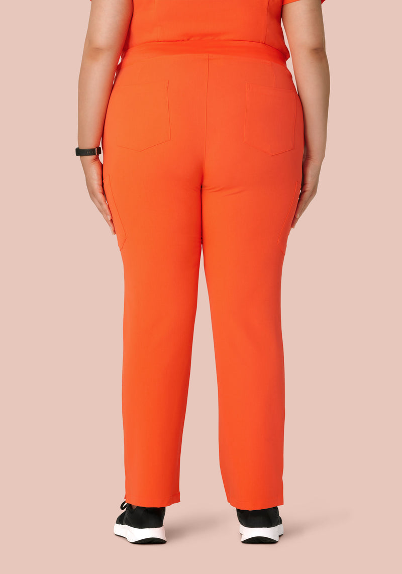 9 Pocket Cargo Pants Neon Orange