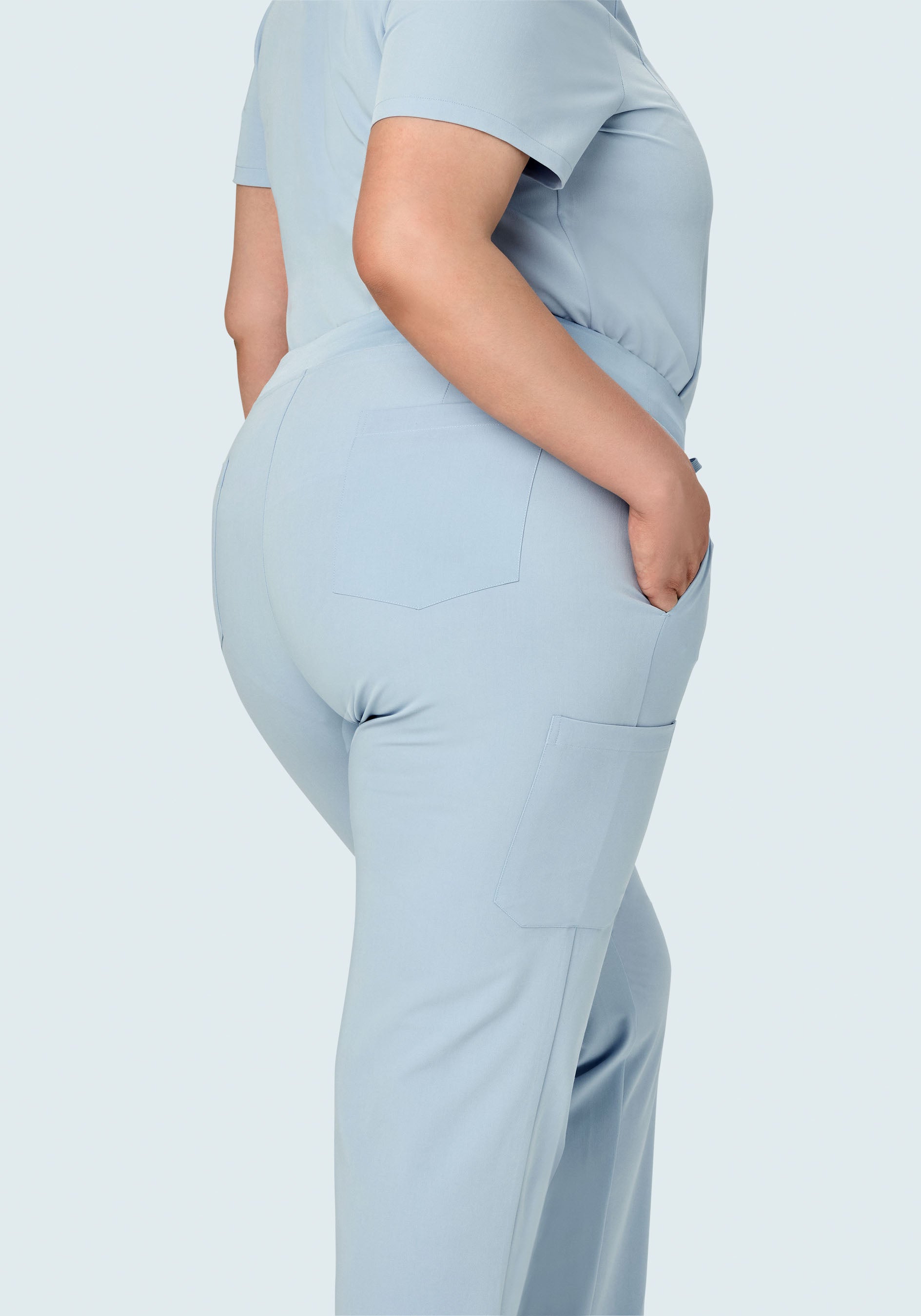 9 Pocket Cargo Pants Powder Blue