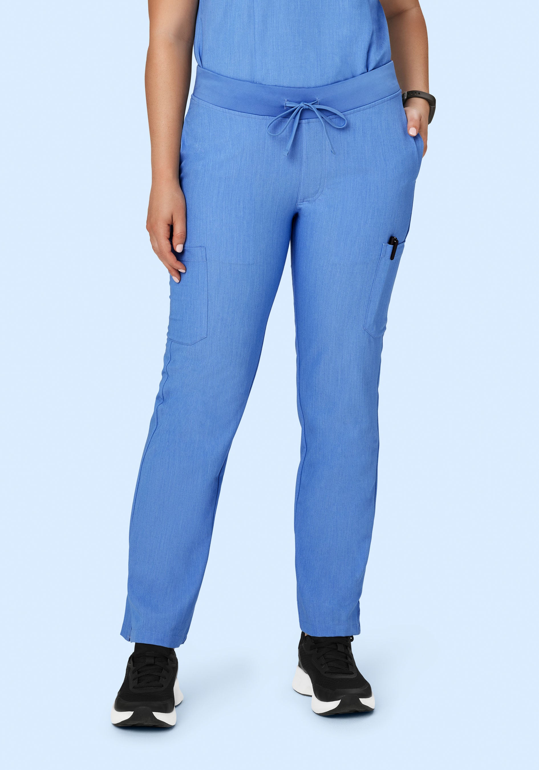 9 Pocket Cargo Pants Heather Blue – Mandala Scrubs