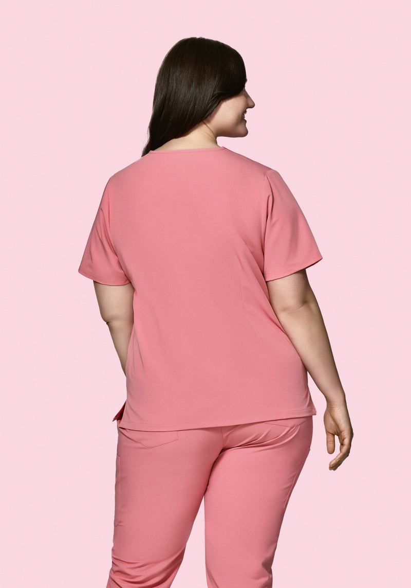 5 Pocket Notch Neck Top Peony