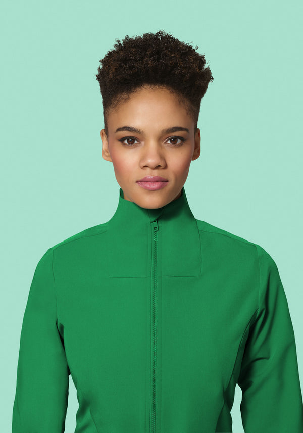 Women's Modern Scrub Jacket Emerald
