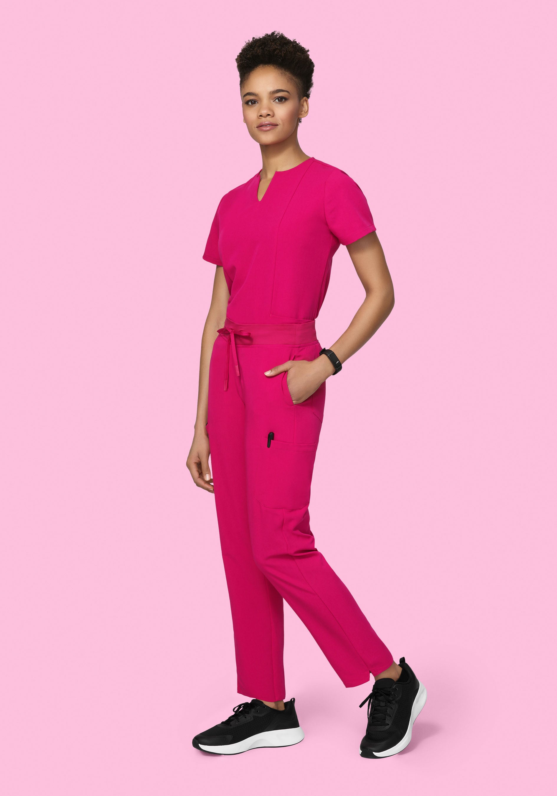 9 Pocket Cargo Pants Raspberry