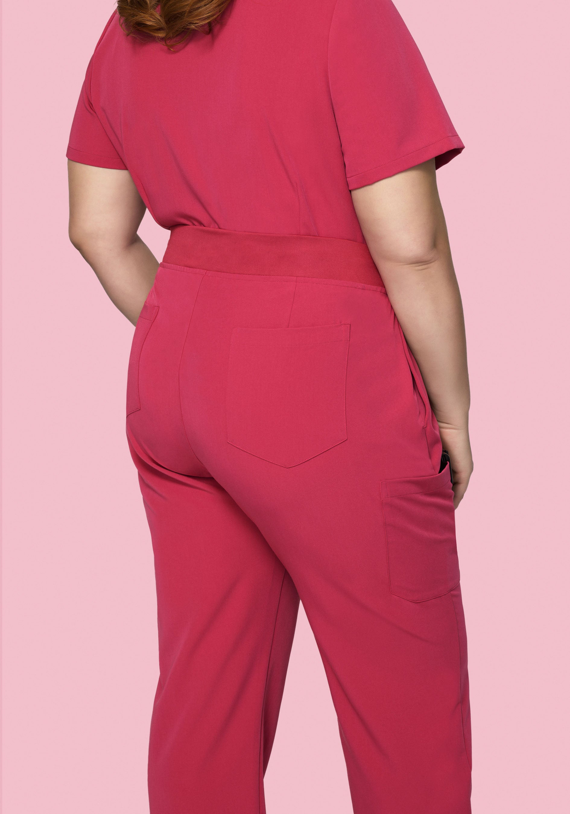 9 Pocket Cargo Pants Deep Rose