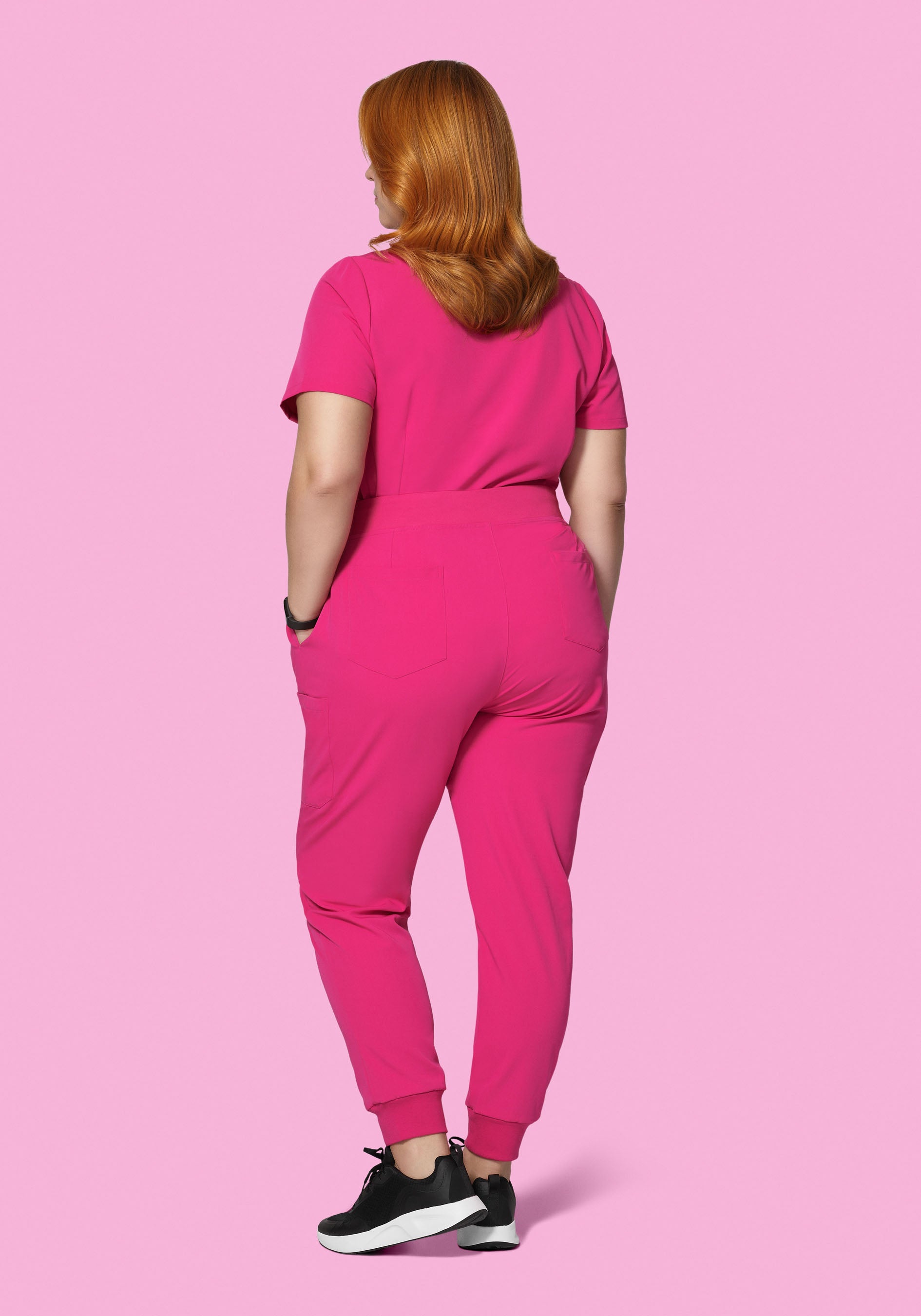 9 Pocket Joggers Shocking Pink
