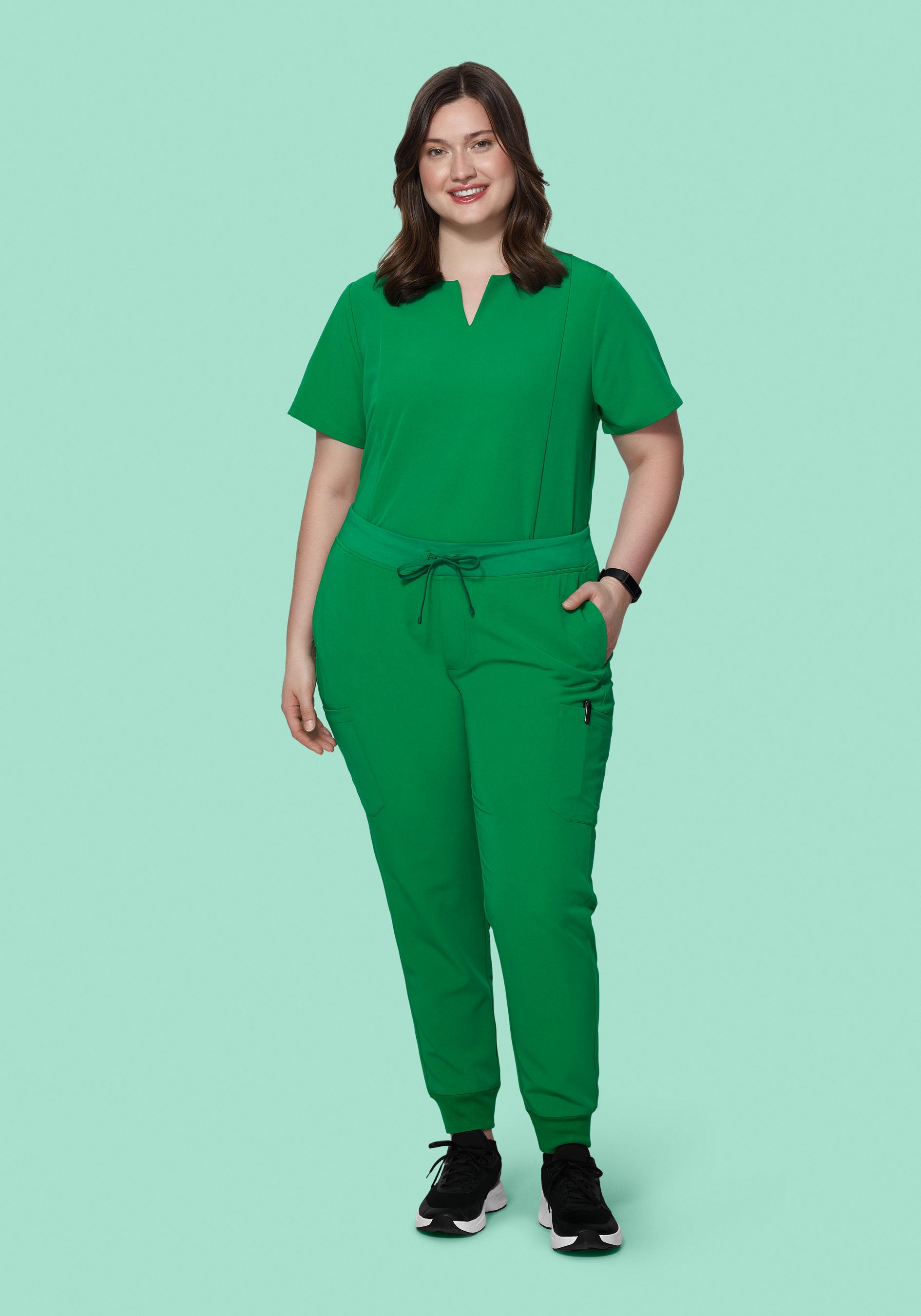 9 Pocket Joggers Emerald