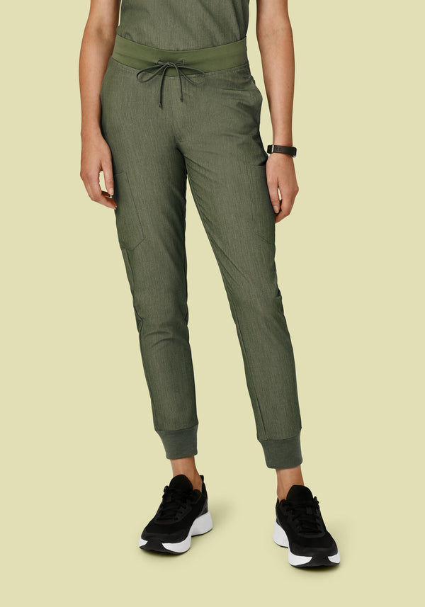 9 Pocket Joggers Heather Olive