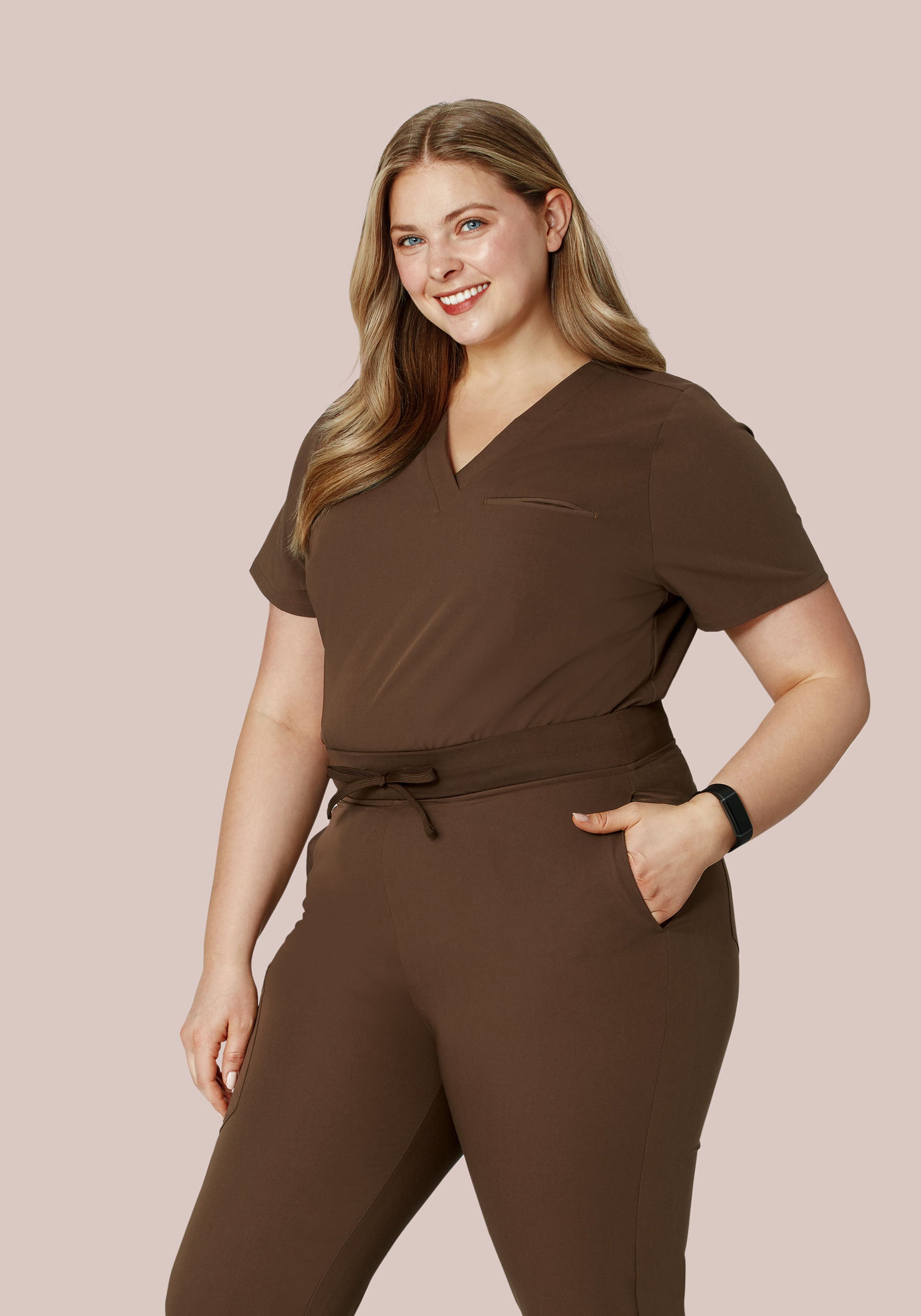 One Pocket Top Chocolate Brown