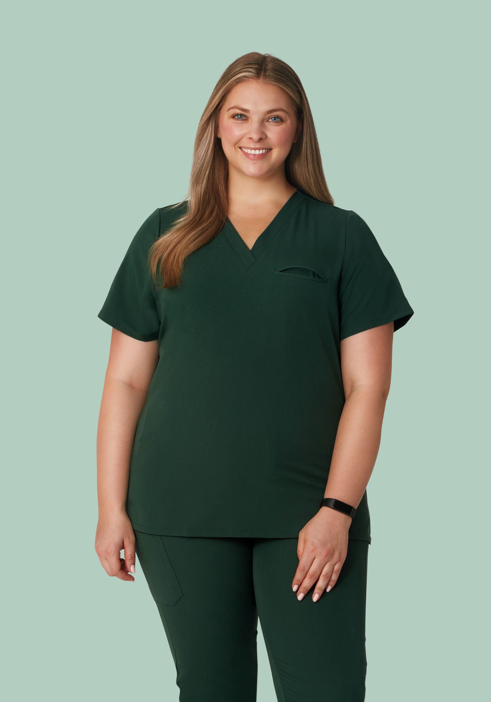 One Pocket Top Midnight Green