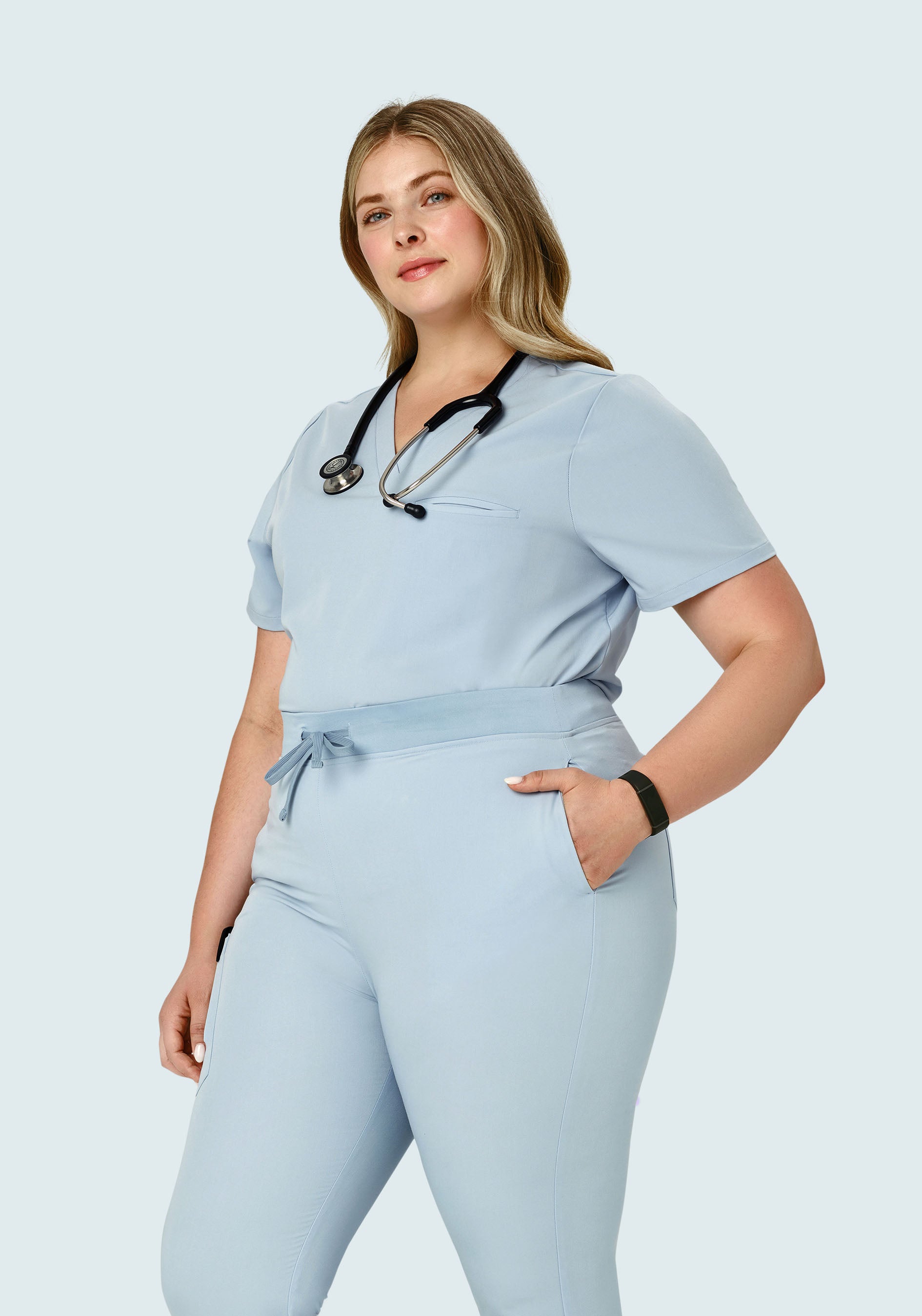 One Pocket Top Powder Blue