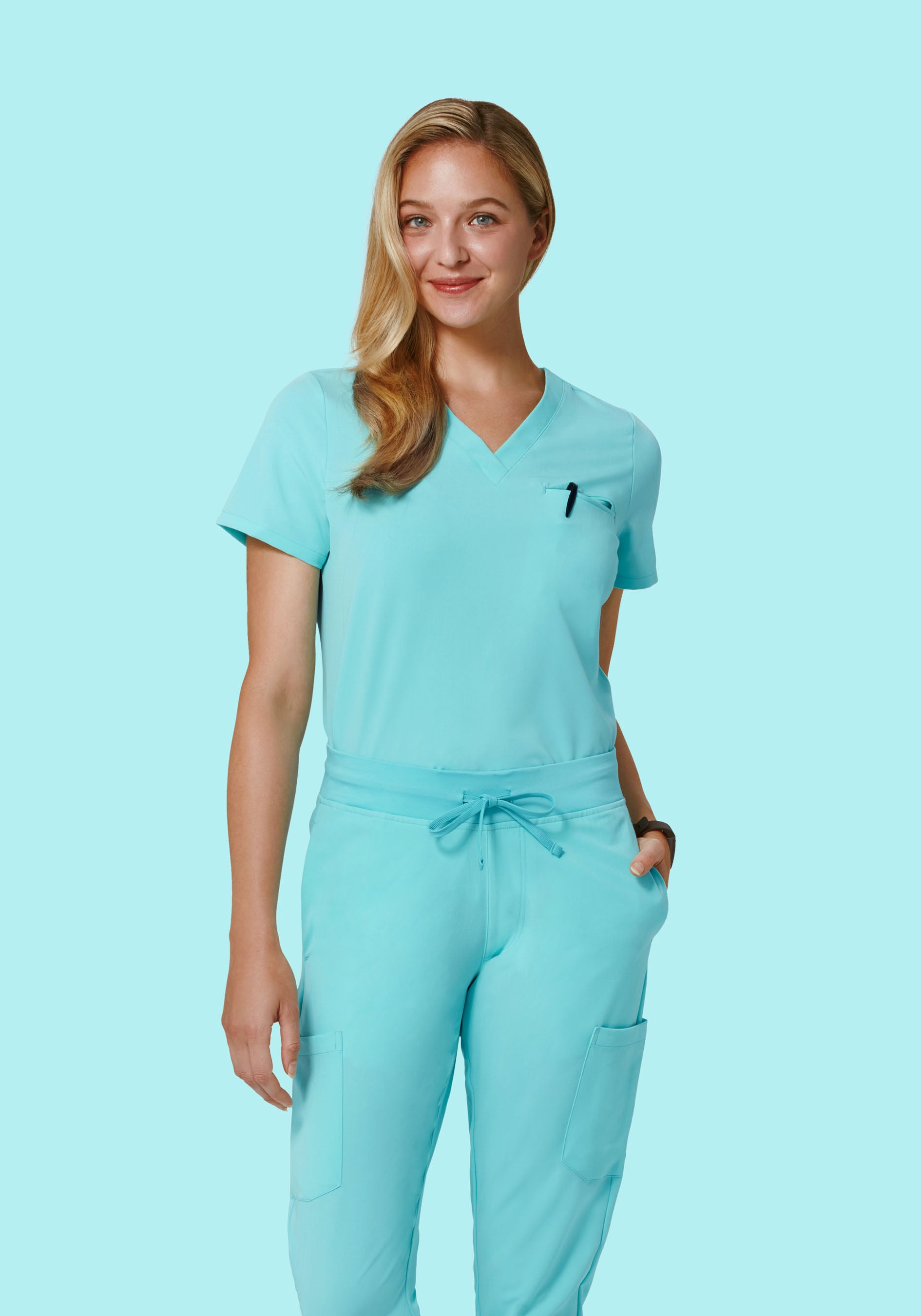 One Pocket Top Aqua