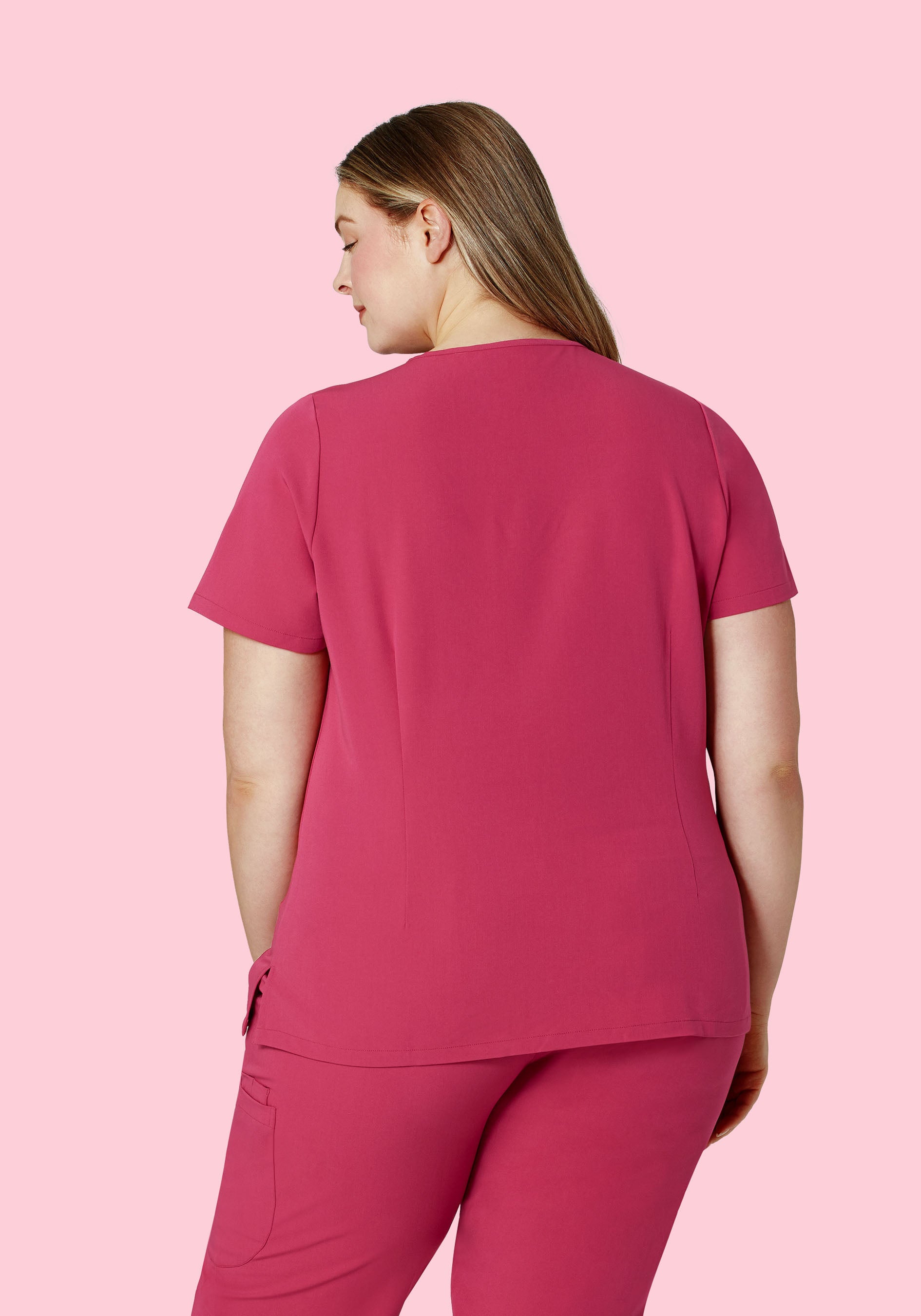 One Pocket Top Deep Magenta