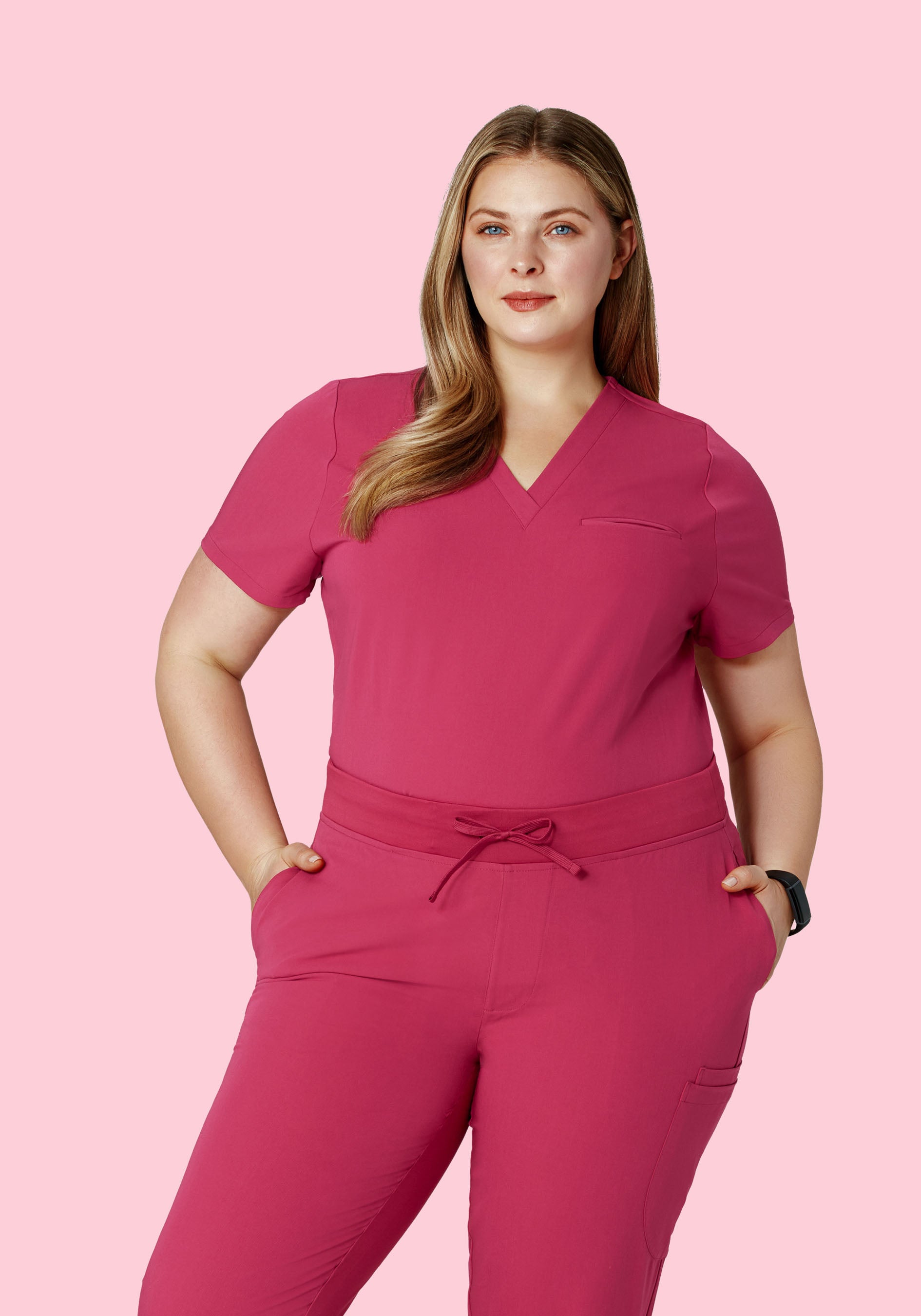 One Pocket Top Deep Magenta