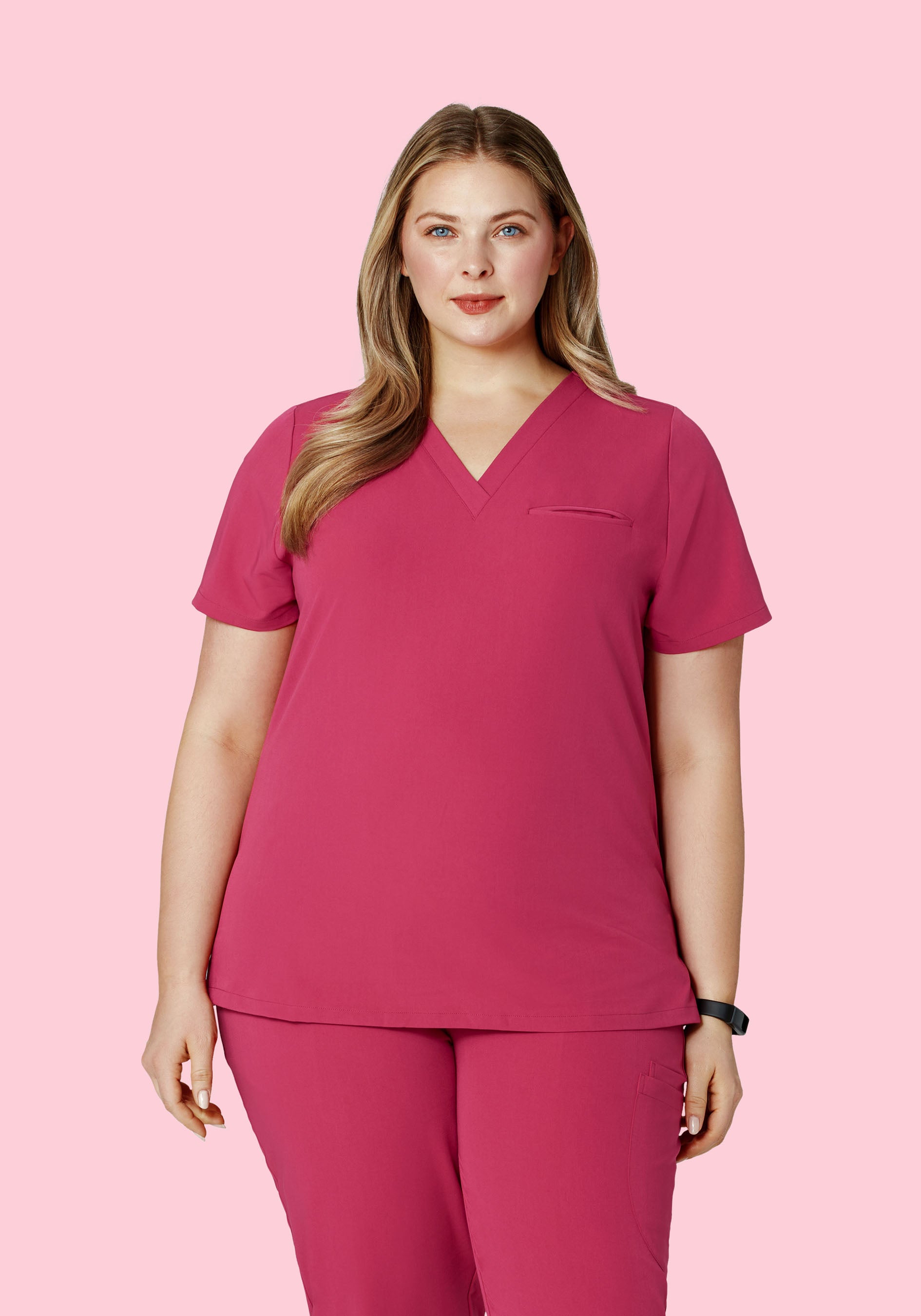 One Pocket Top Deep Magenta