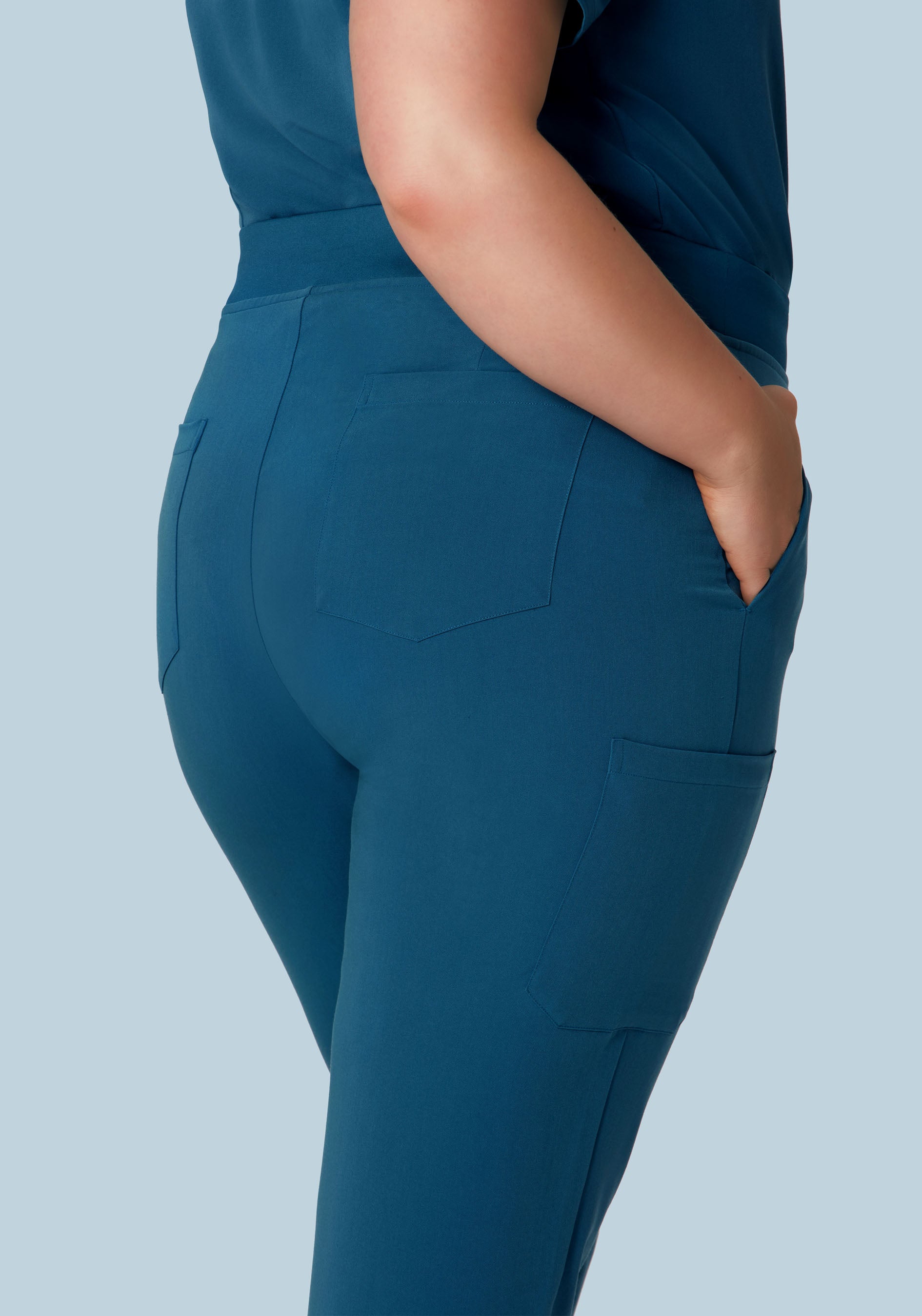 High Waisted Joggers Harbor Blue