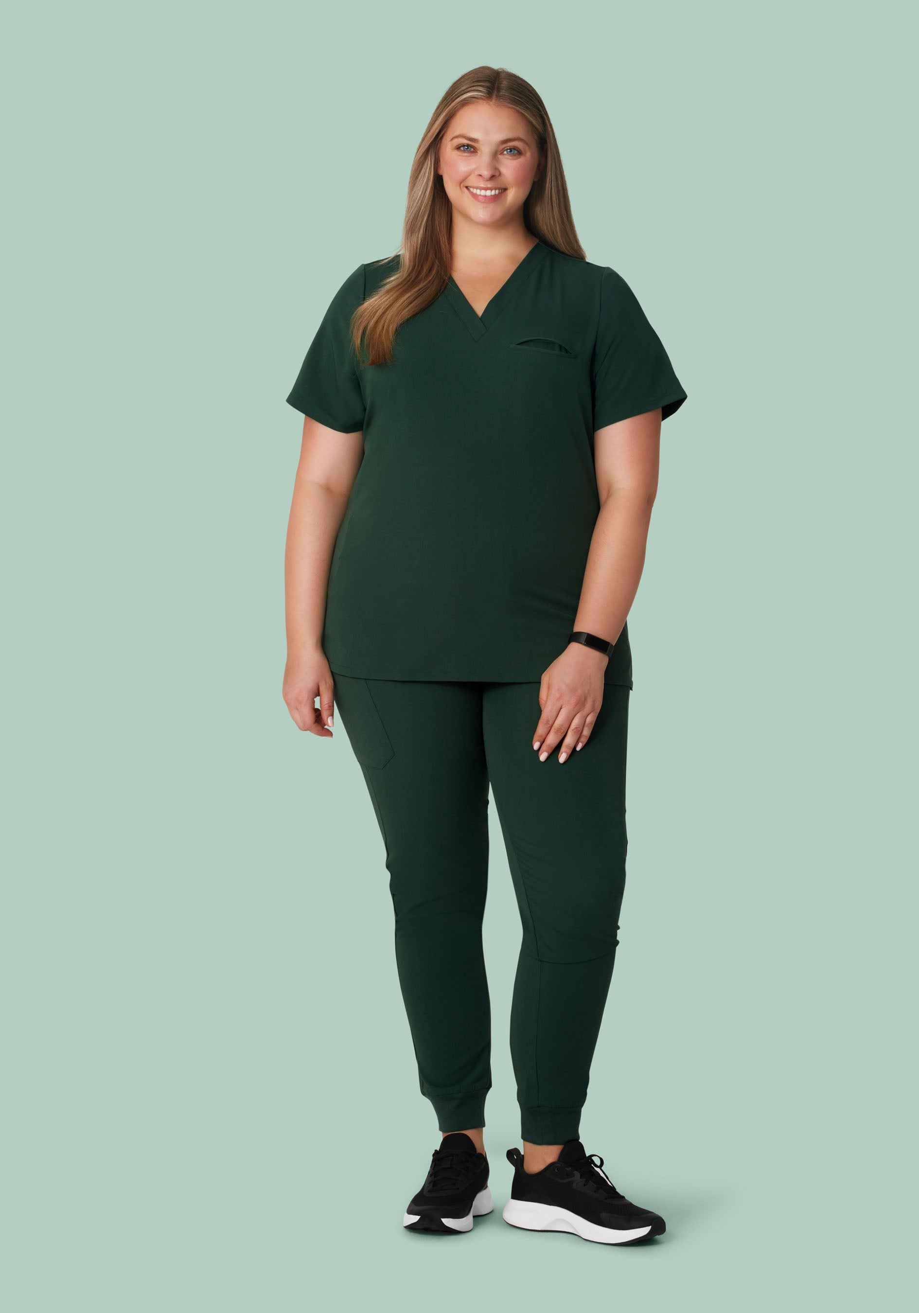Women's High Waisted Jogger Scrub Pants - Midnight Green | Mandala