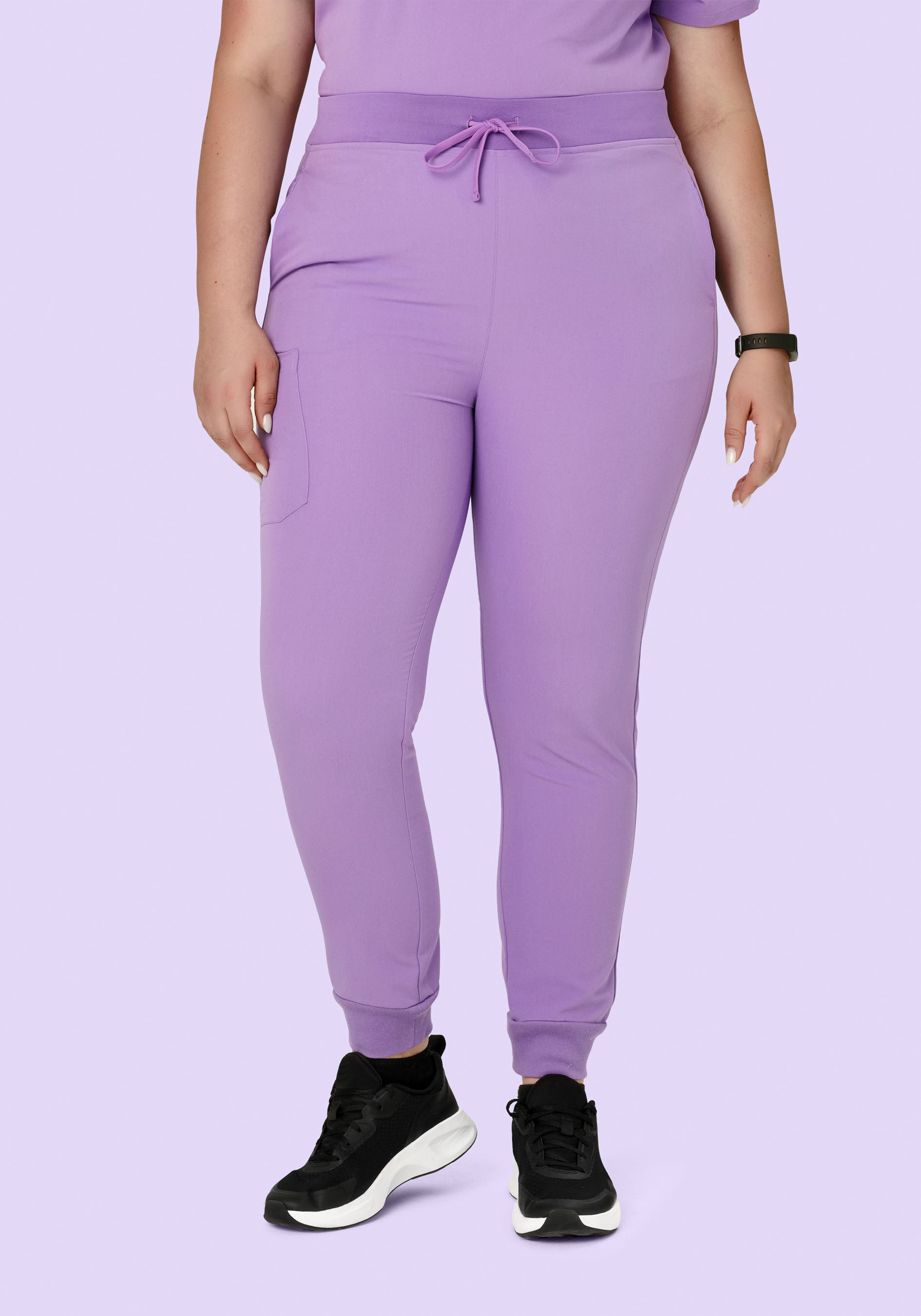 High Waisted Joggers Lavender