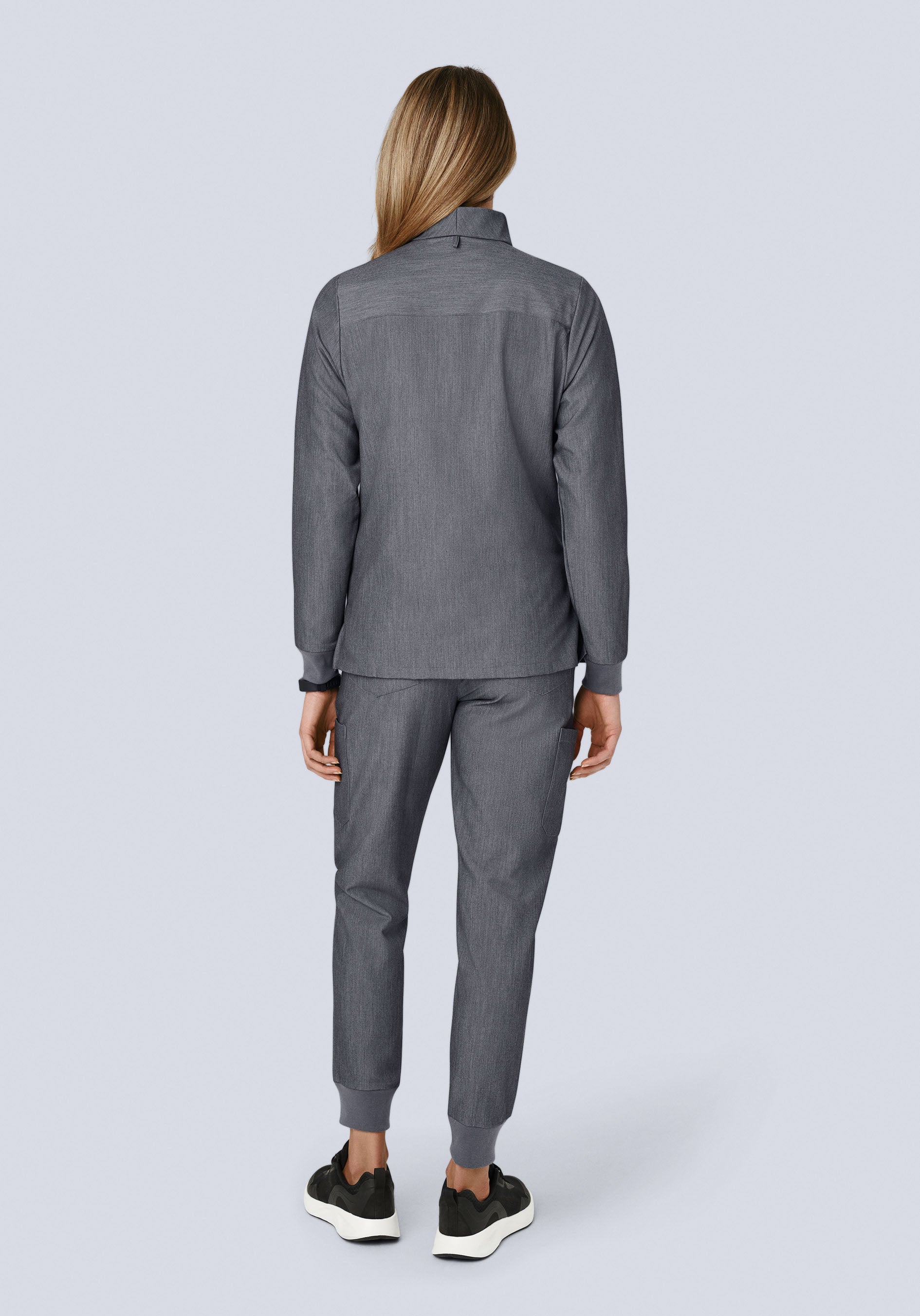 Women's Modern Scrub Jacket Gray