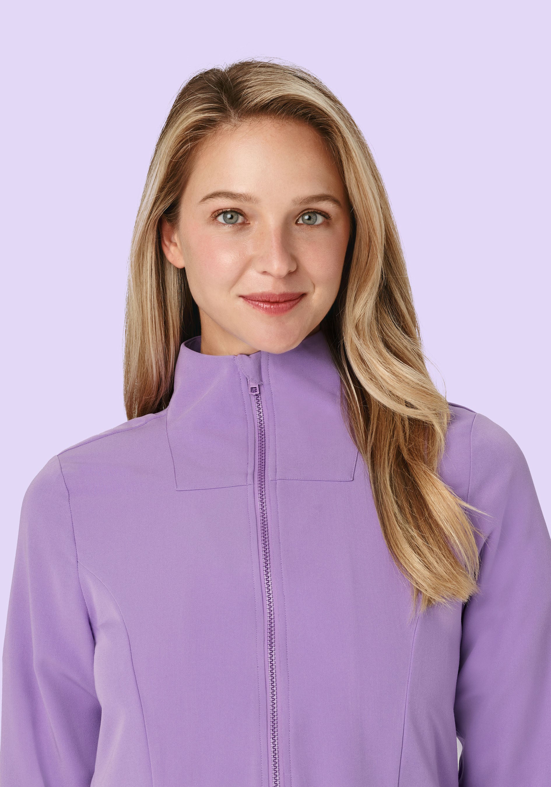 Women's Modern Scrub Jacket Lavender