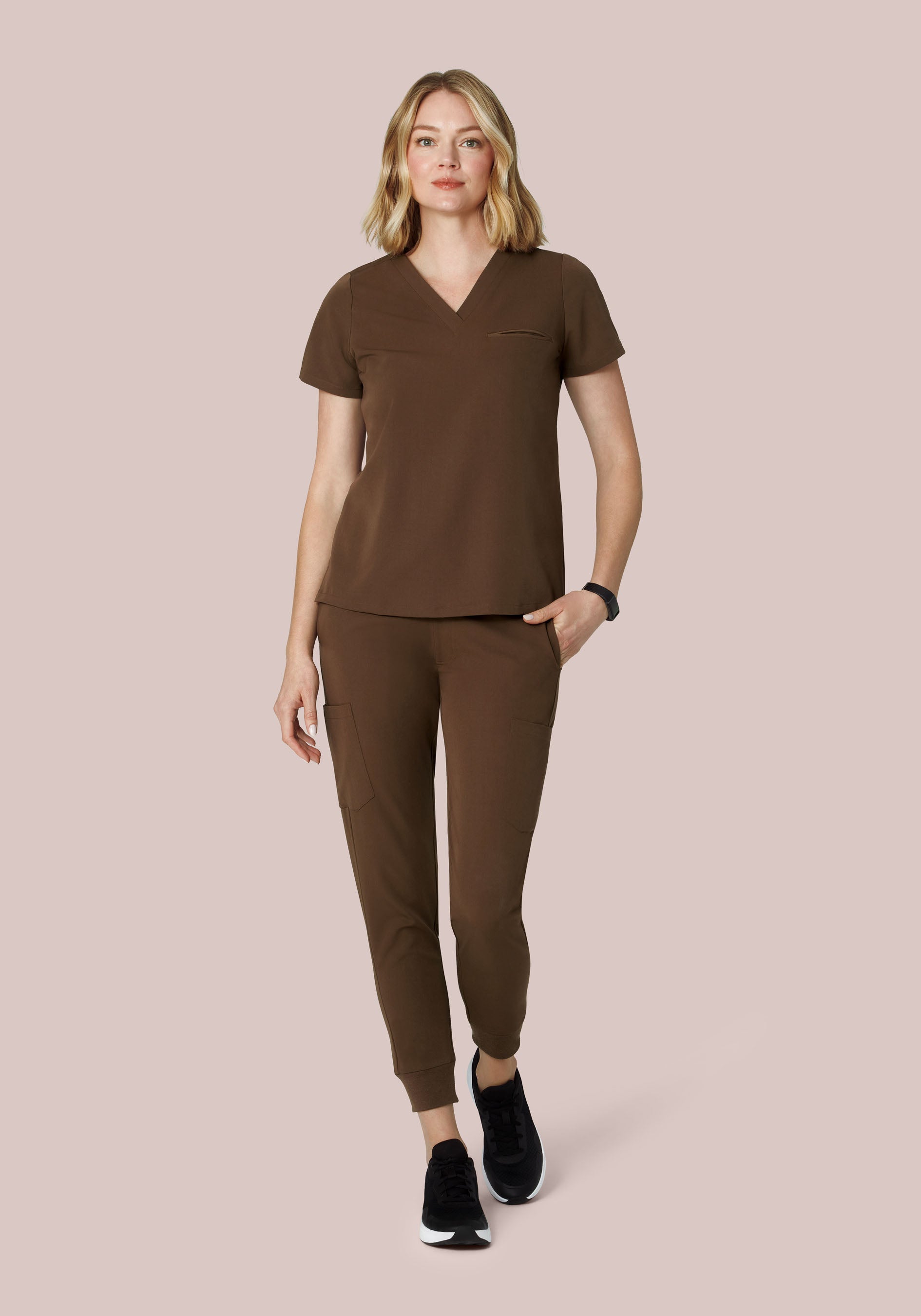 9 Pocket Joggers Chocolate Brown