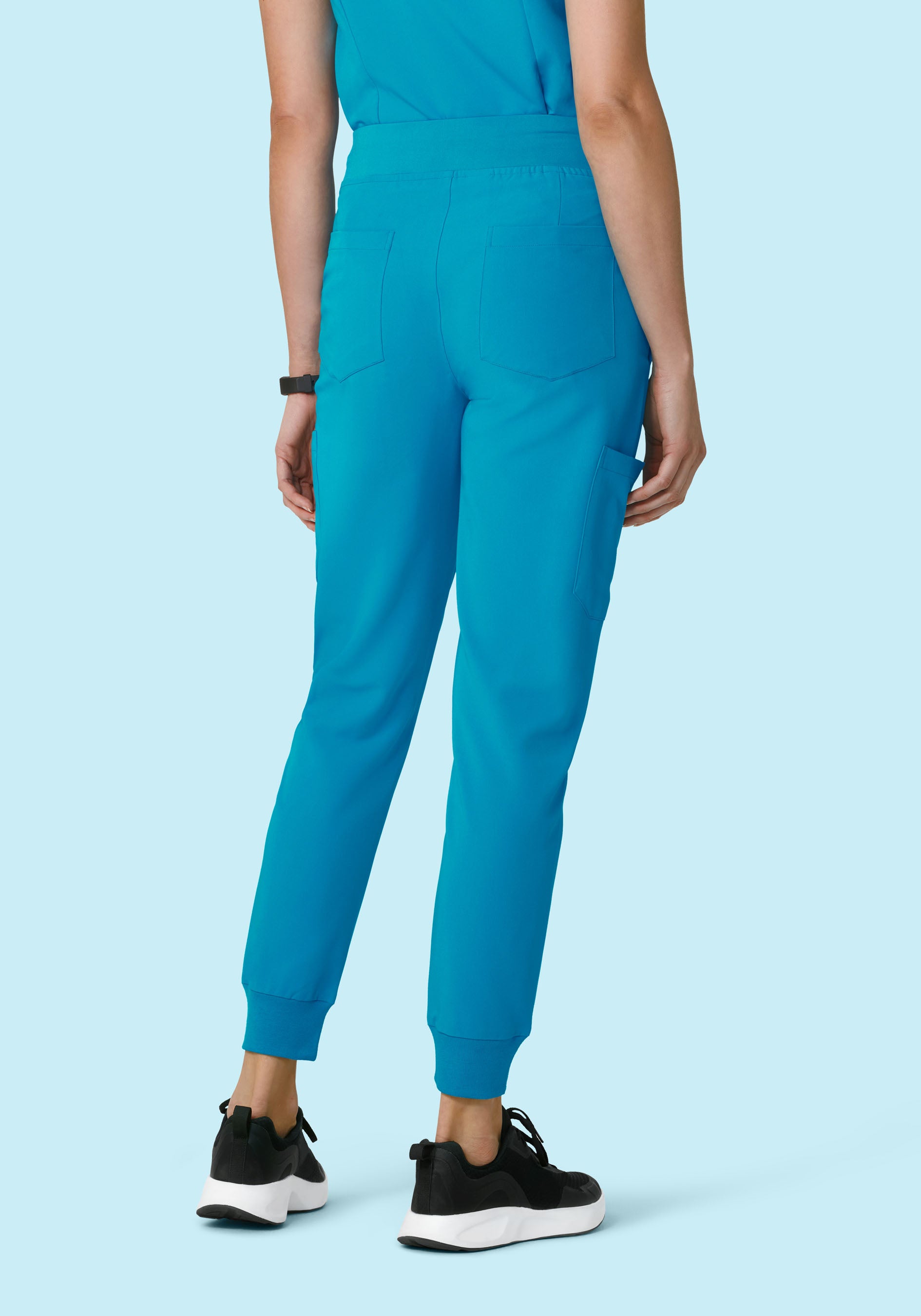 9 Pocket Joggers Azure