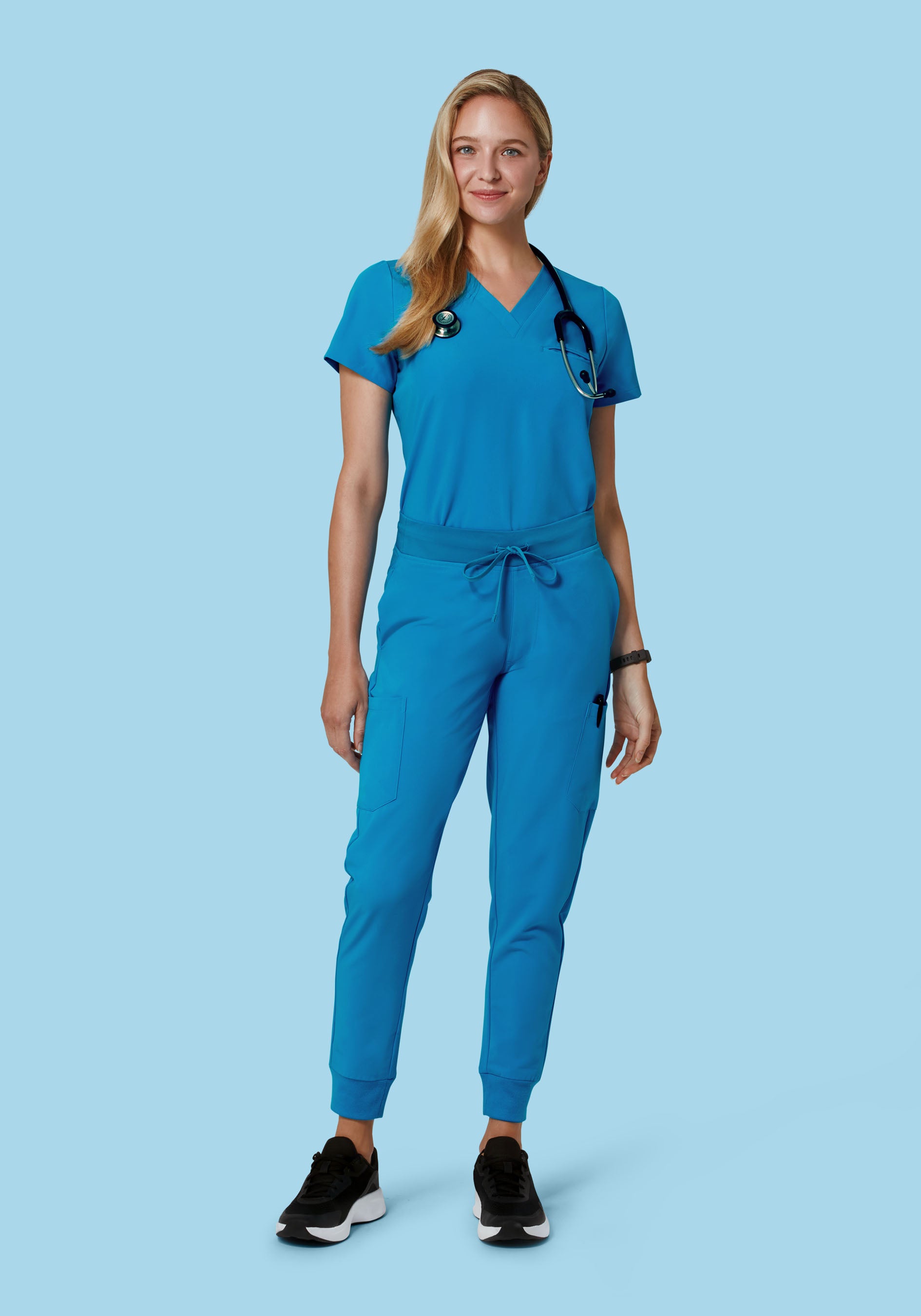 9 Pocket Joggers Electric Blue