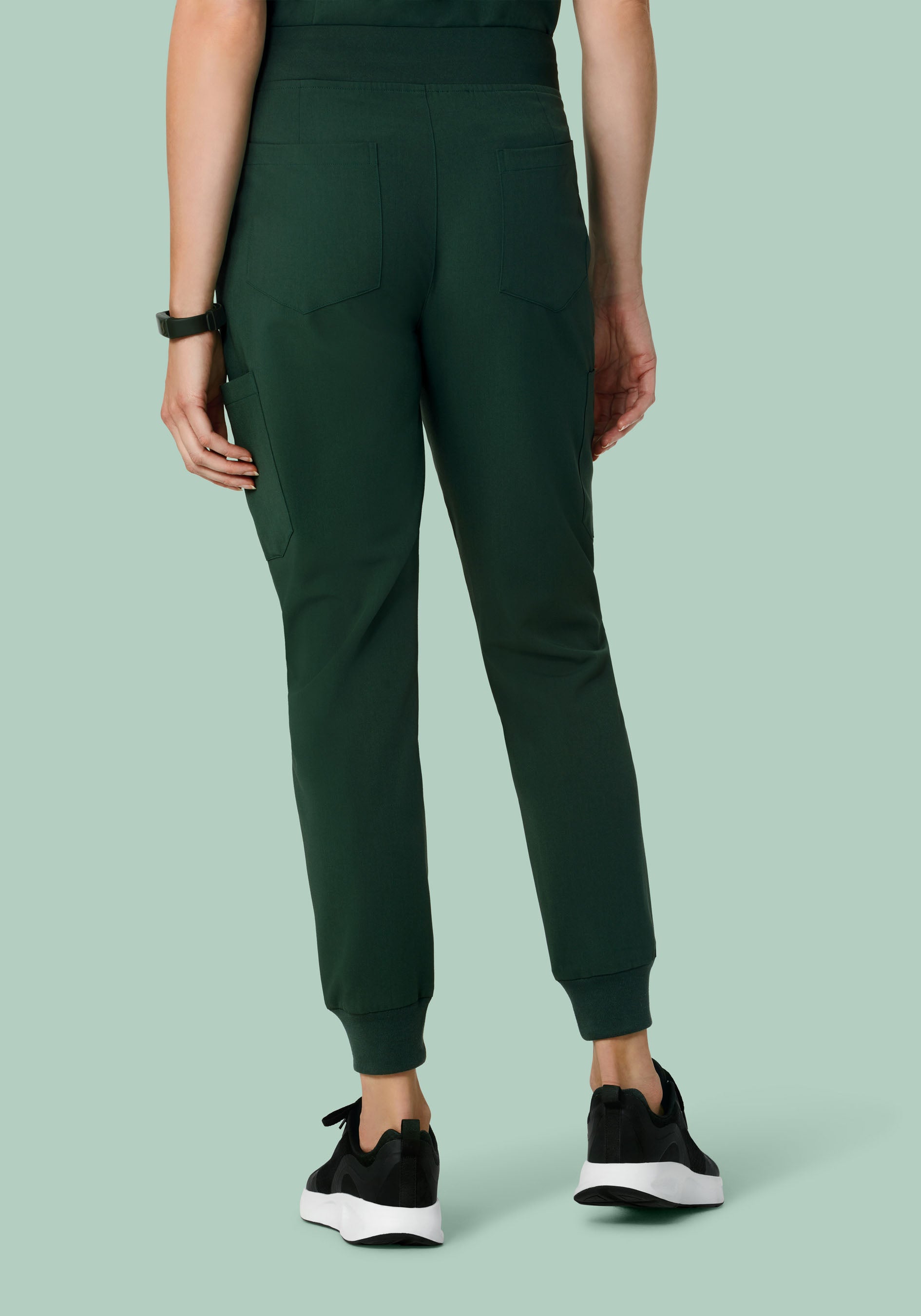 9 Pocket Joggers Midnight Green