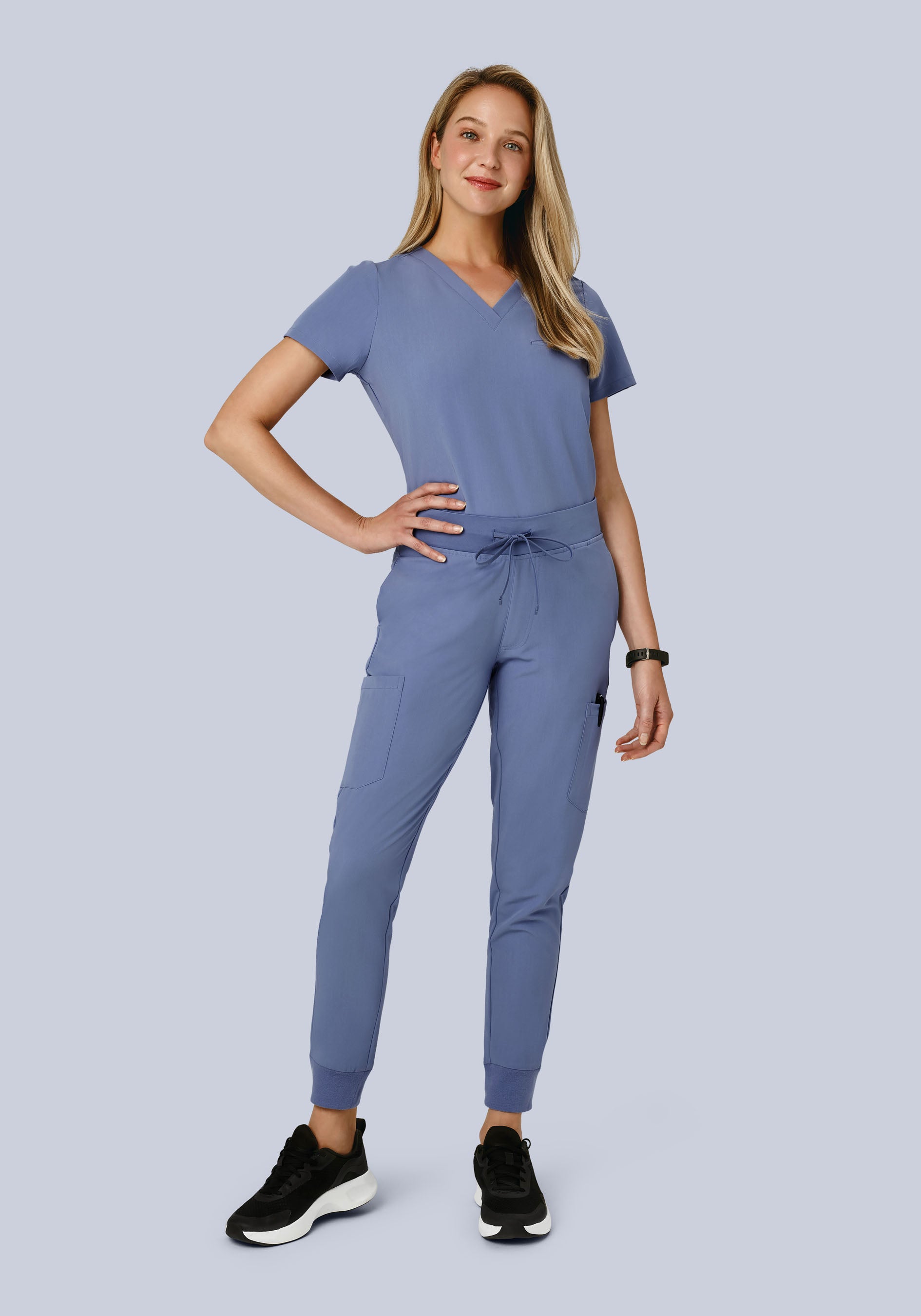 9 Pocket Joggers Periwinkle