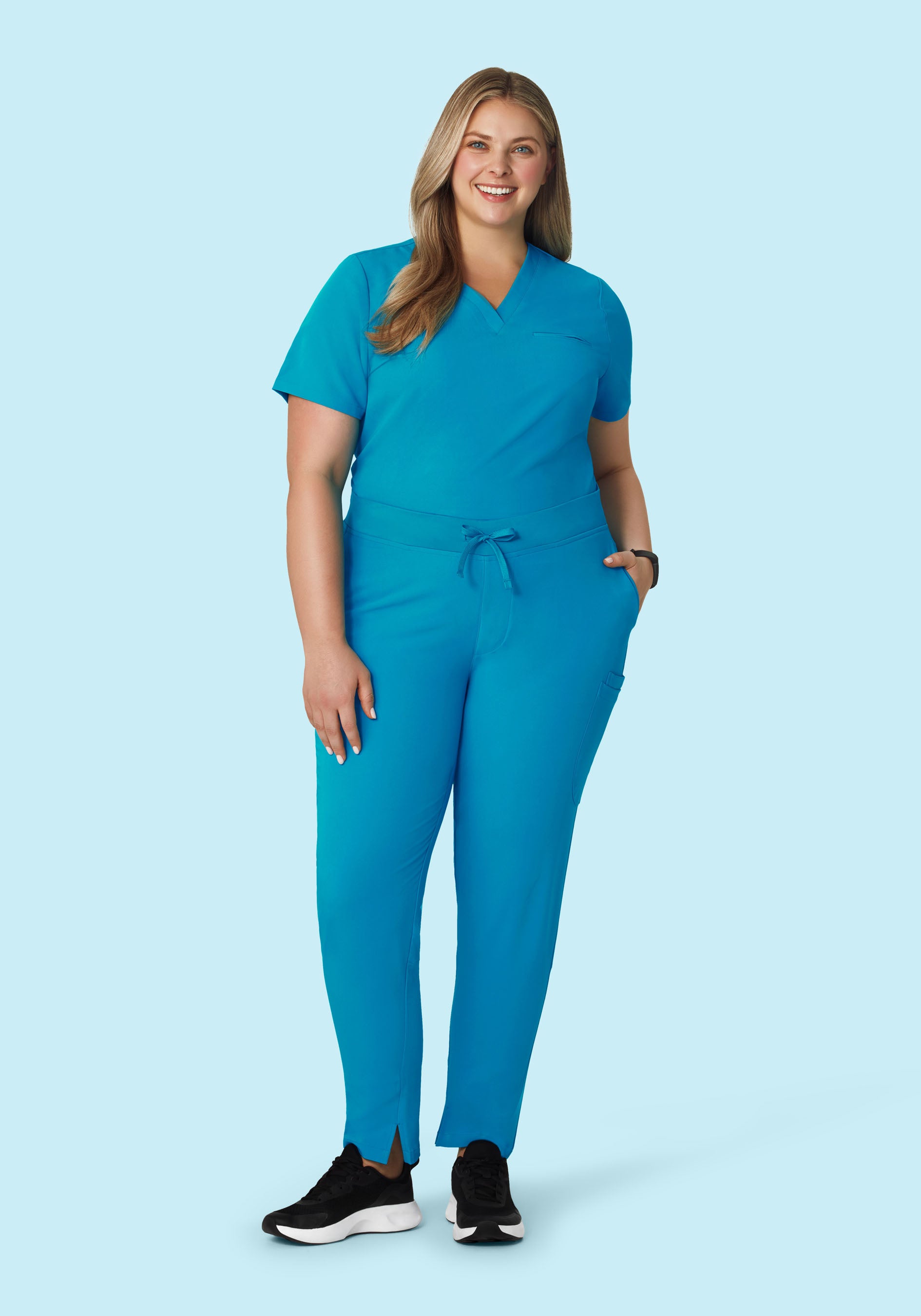 6 Pocket Slim Pants Azure