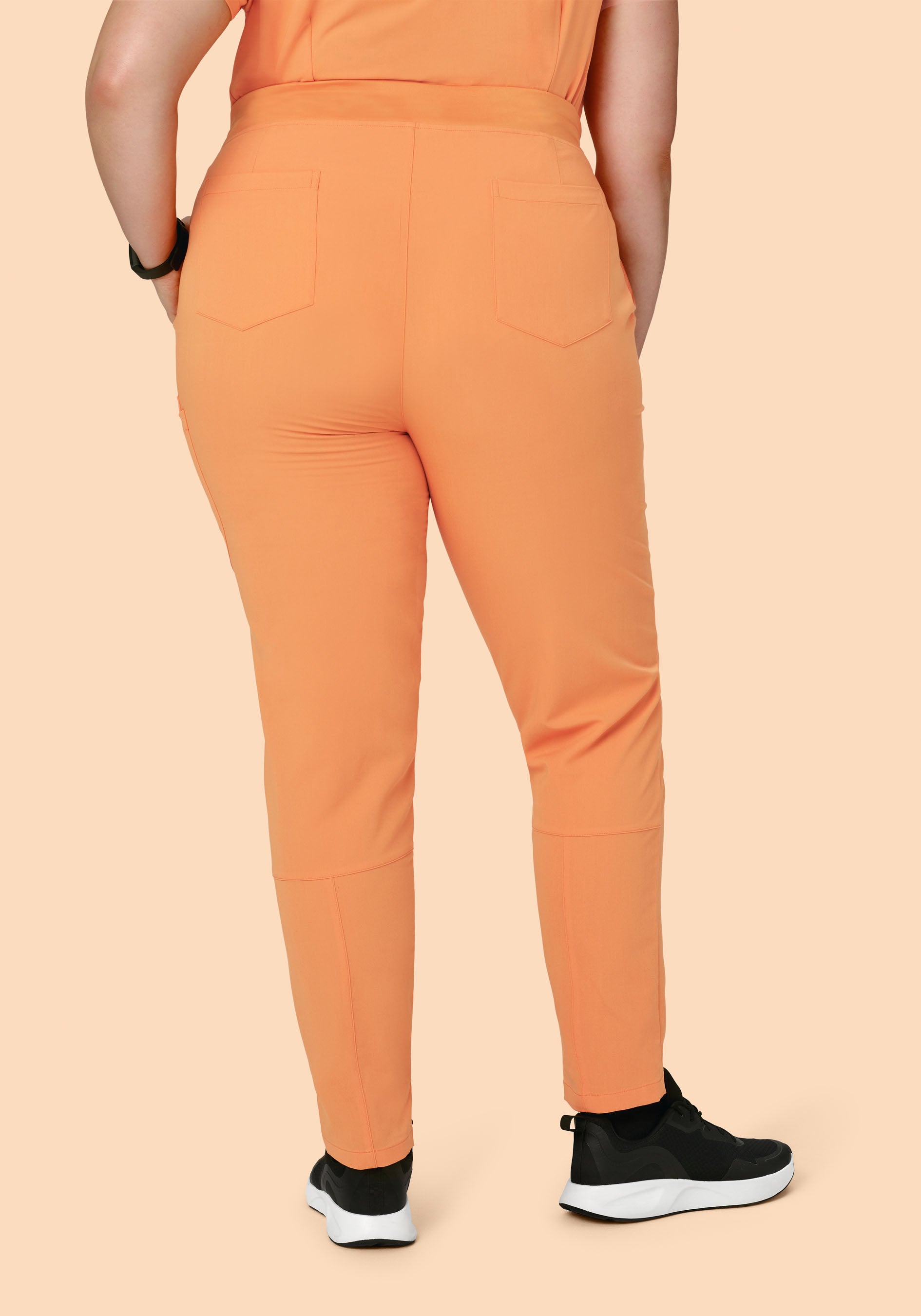 Women's Mid-Rise Slim Leg Scrub Pants - Caribbean Blue | Mandala