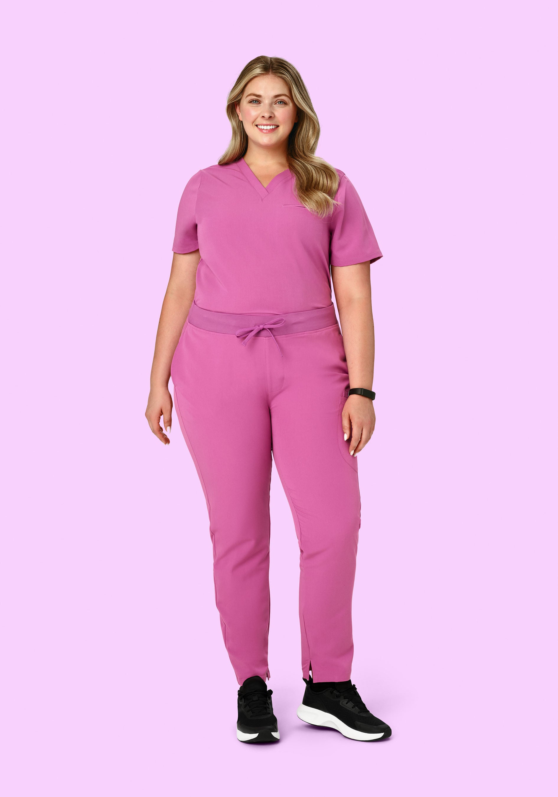 ドクタースタイル Women's Mid-Rise Slim Leg Scrub Pants - Deep Dewberry | Mandala Scrubs