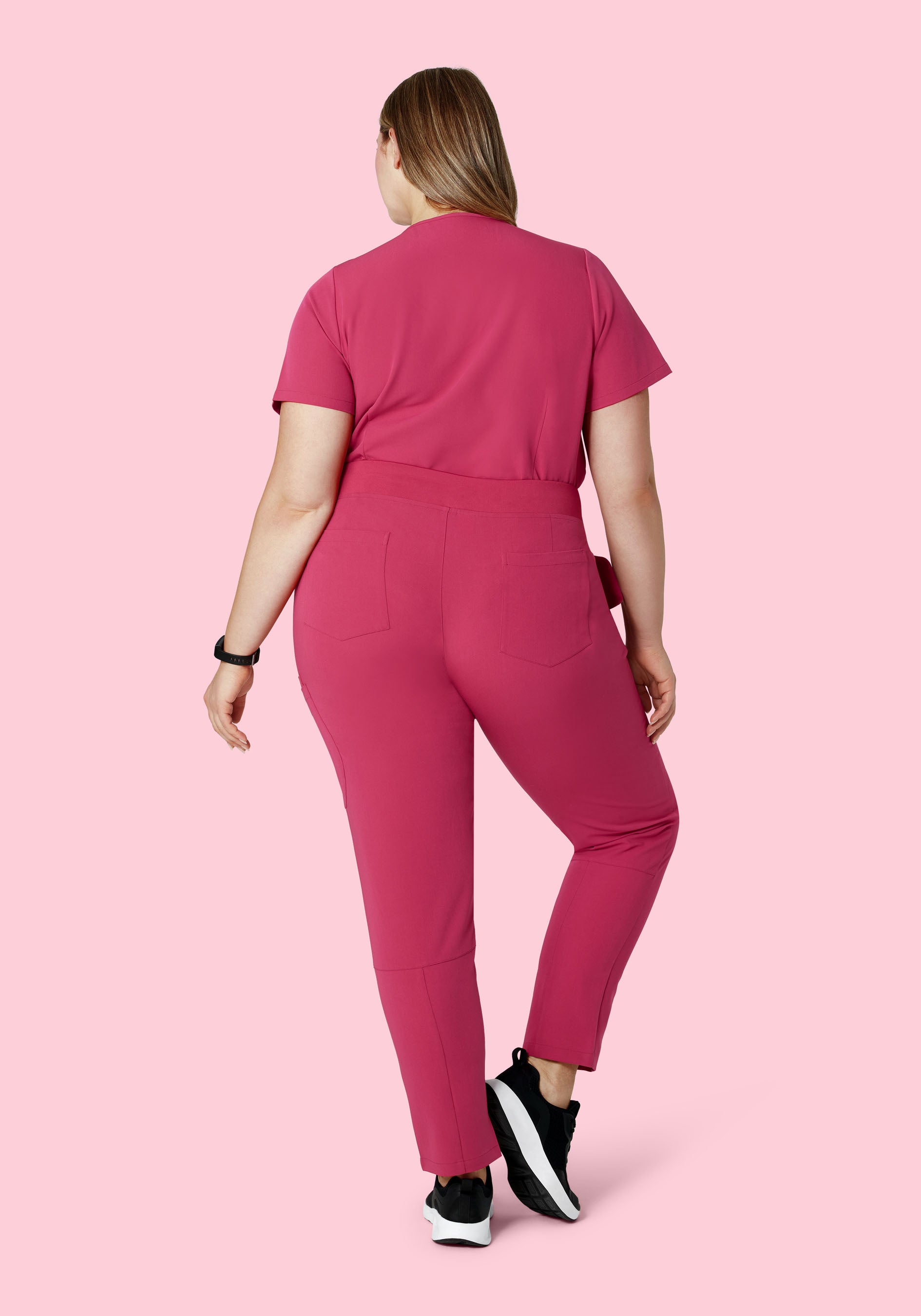 6 Pocket Slim Pants Deep Magenta