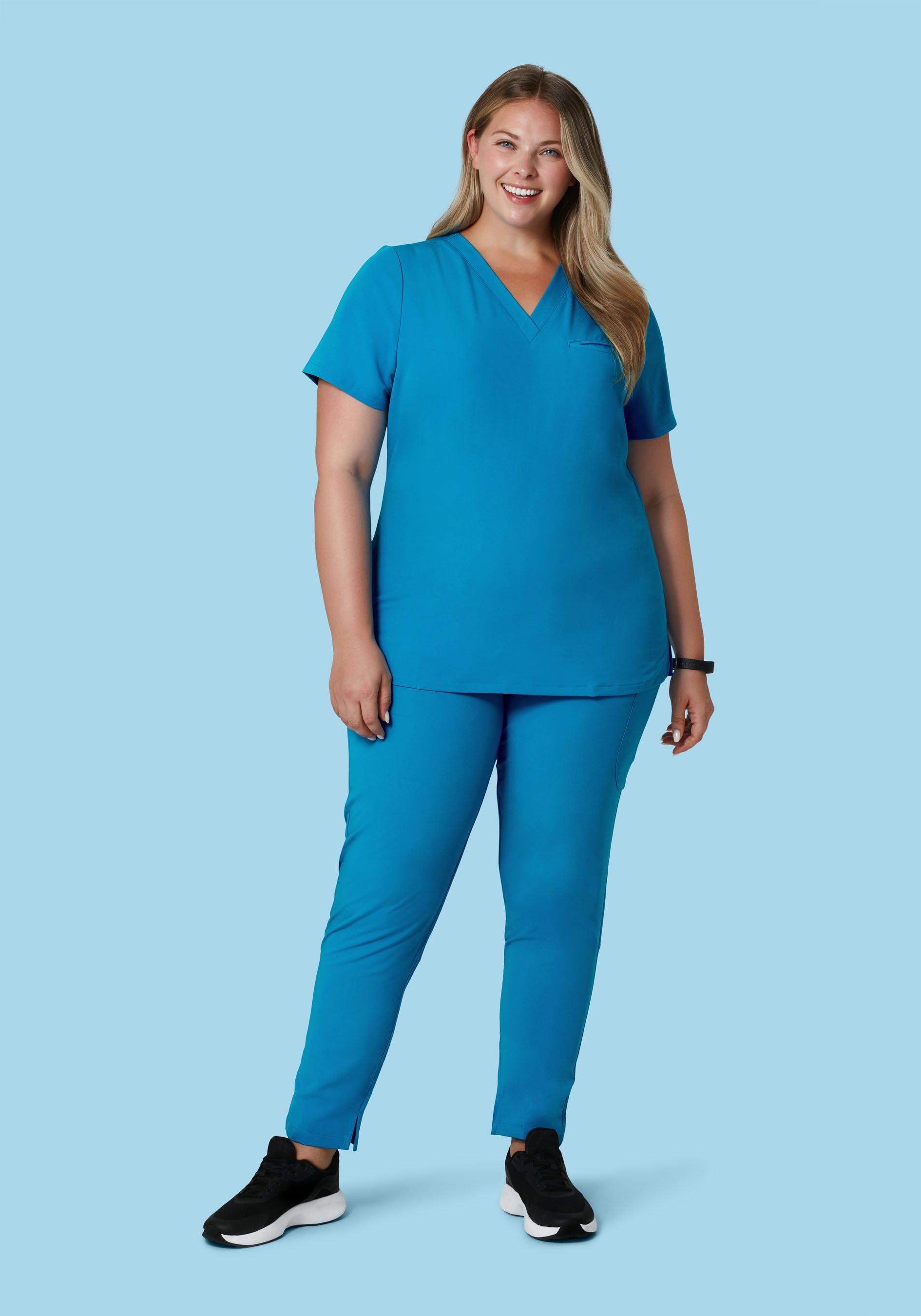 6 Pocket Slim Pants Electric Blue